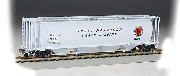 19111 - HO Great Northern Canadian Cylindrical 4-Bay Grain Hopper