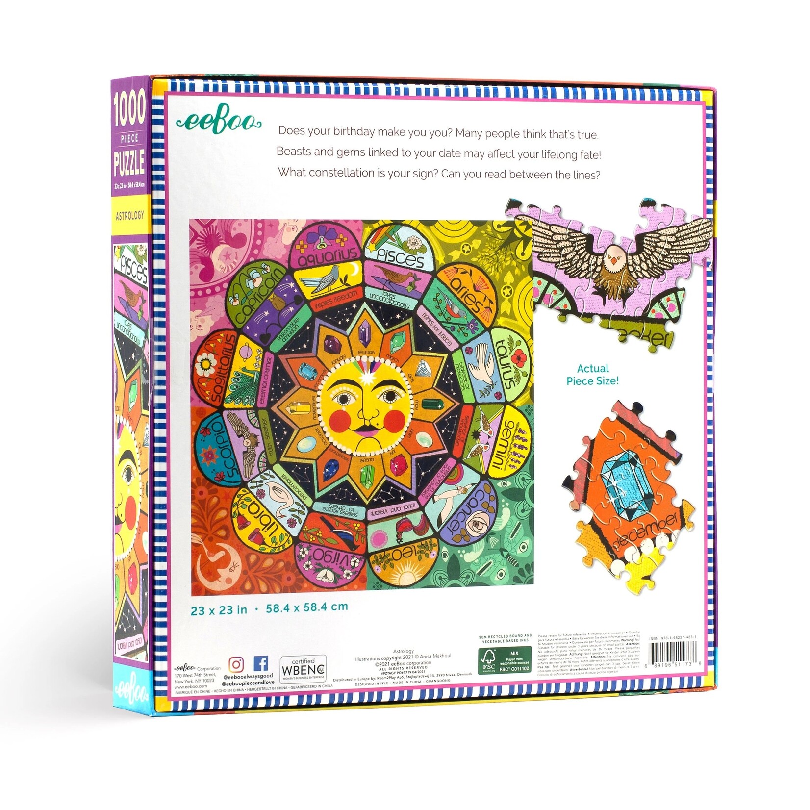 Eeboo Astrology - 1000 Piece Puzzle