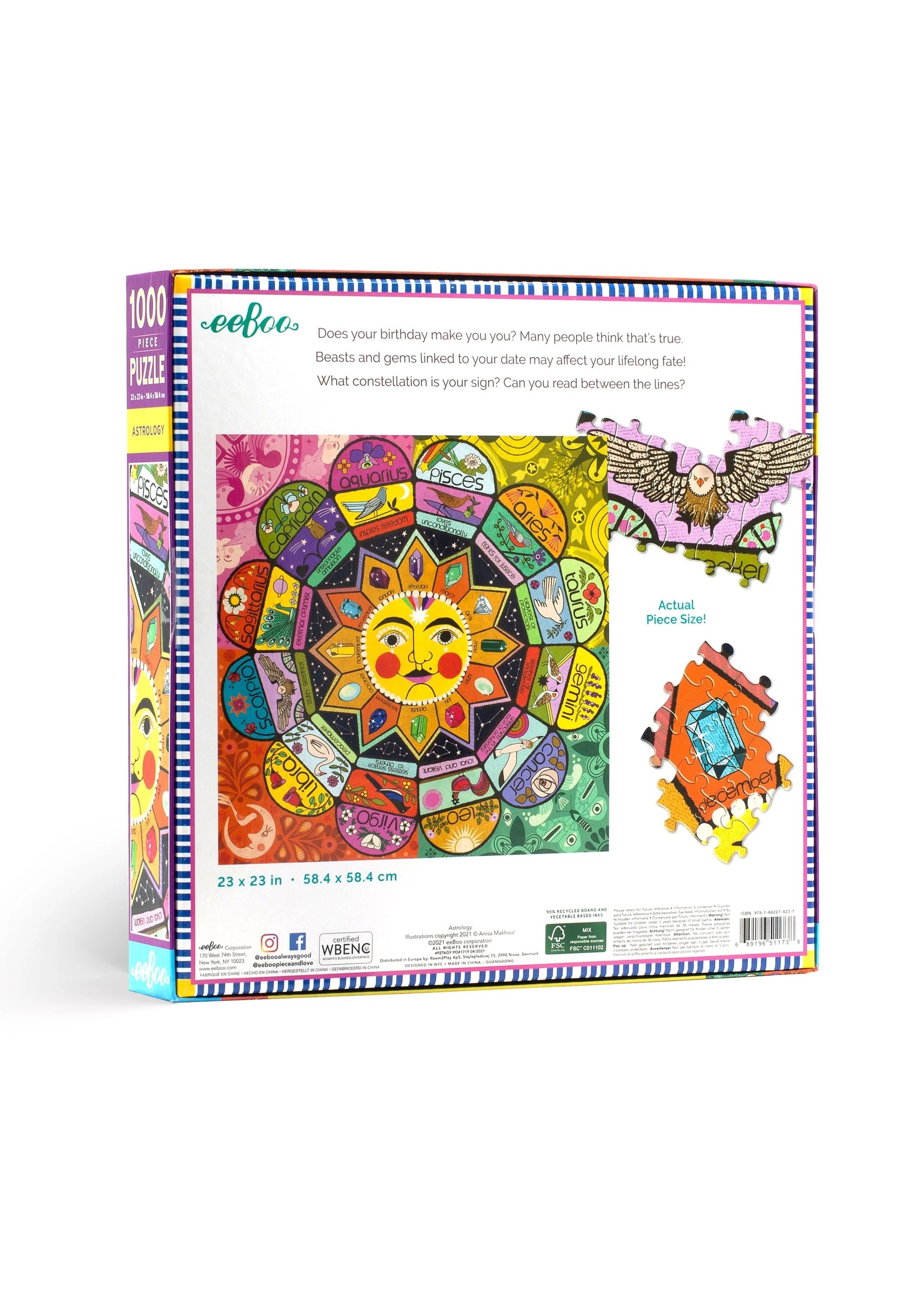 Eeboo Astrology - 1000 Piece Puzzle