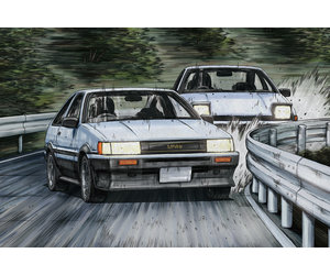 Aoshima 05965 - 1/24 Toyota AE86 Levin - Wataru Akiyama Plastic