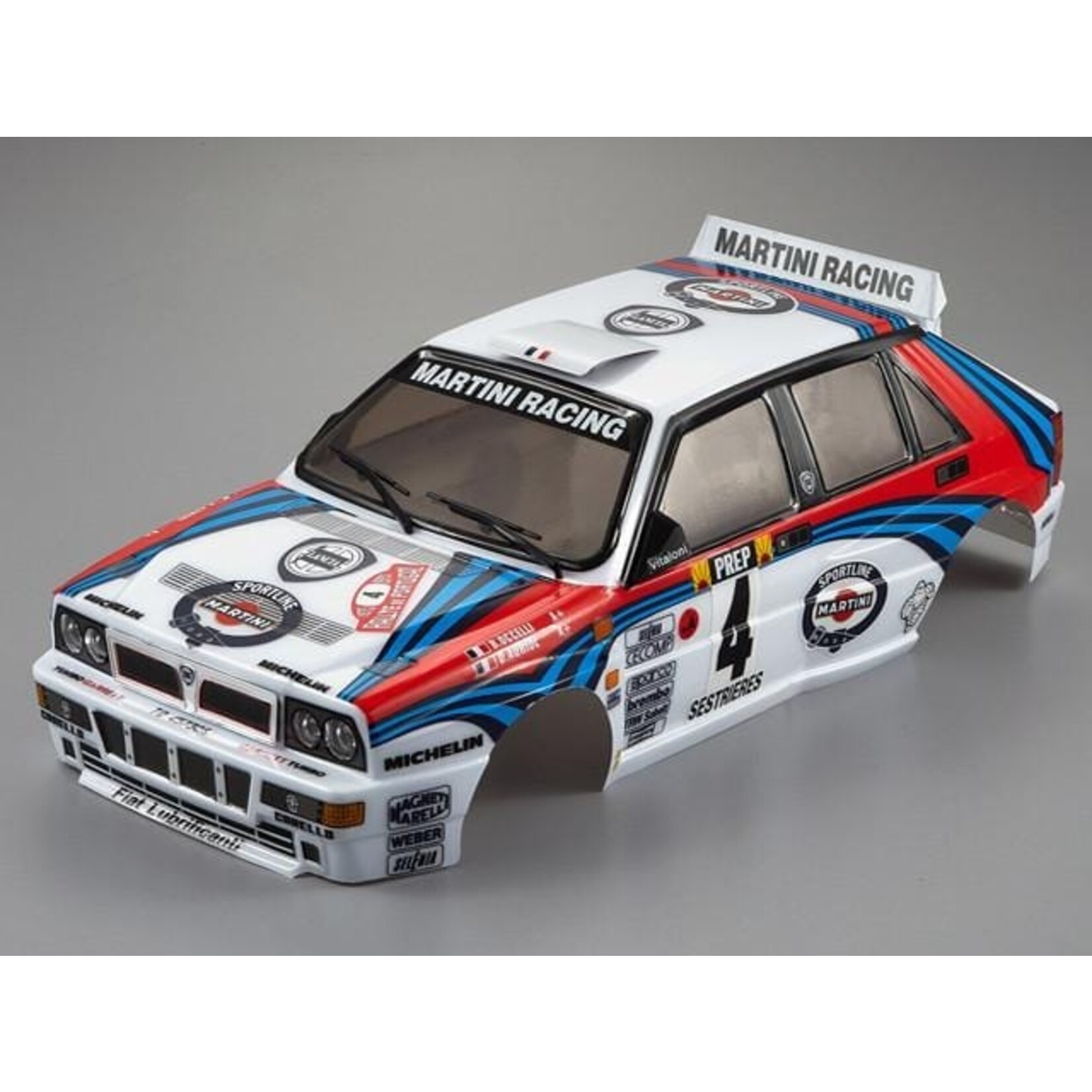 Killerbody 48248 - 1/10 Lancia Delta HF Integrale Pre-Painted Rally Body (Martini Racing)