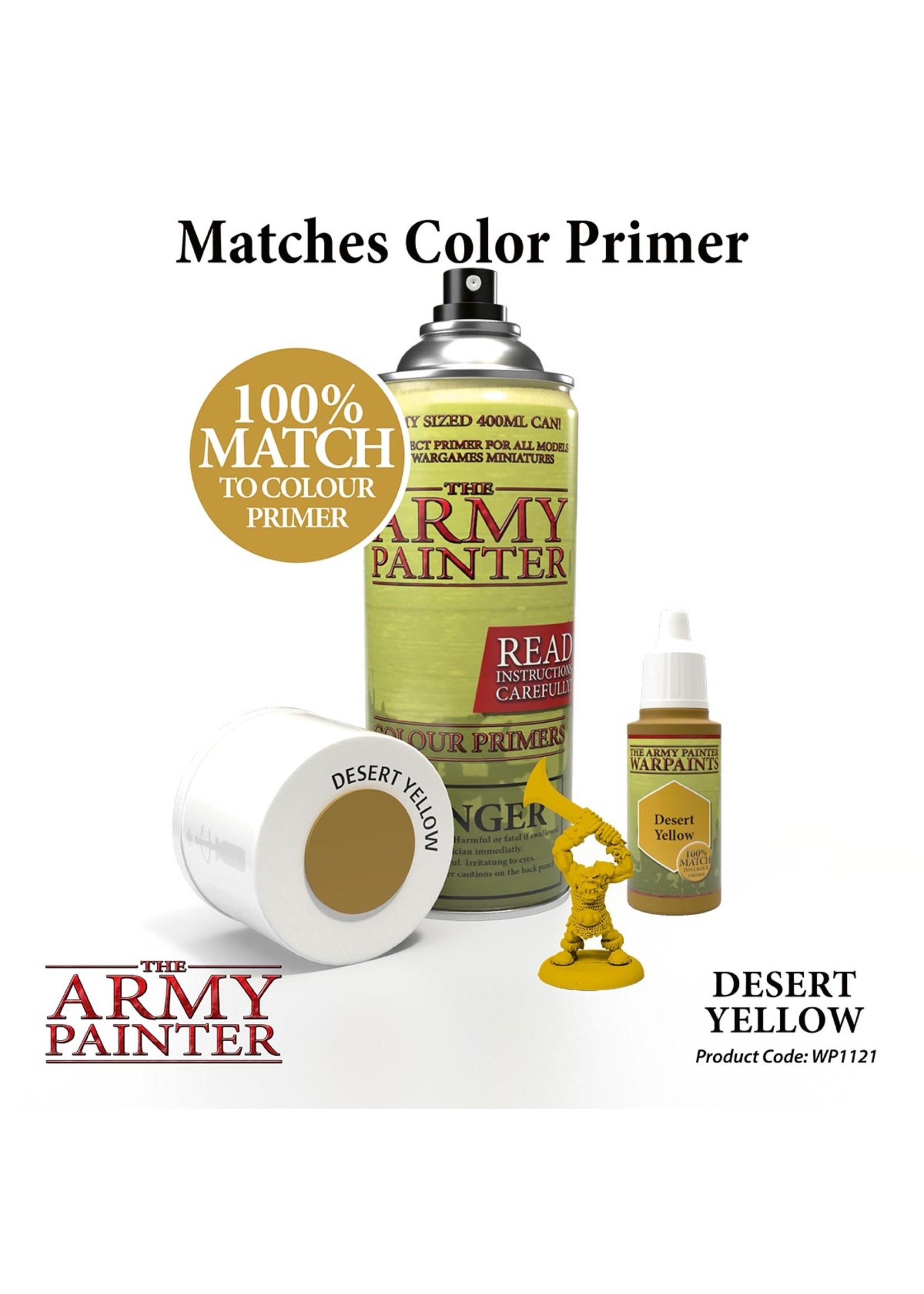 The Army Painter WP1121 - Desert Yellow 18ml Acrylic Paint