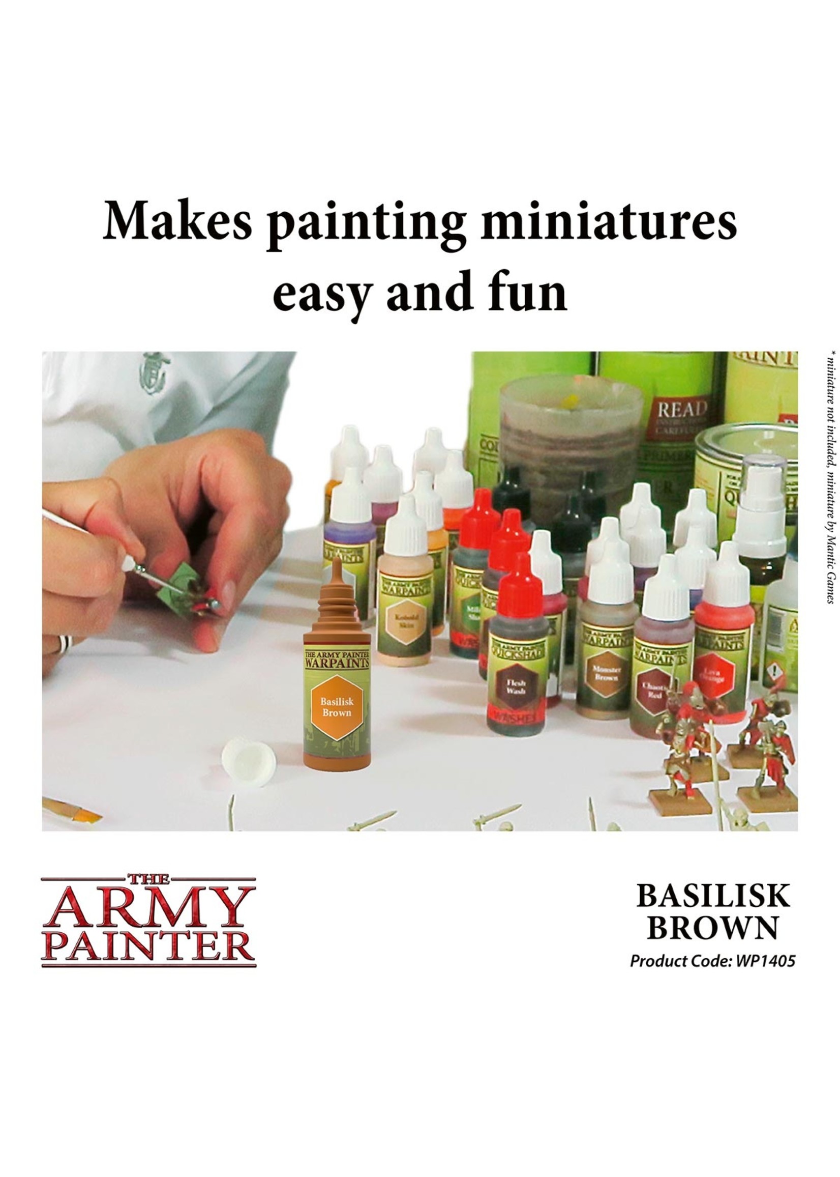 The Army Painter WP1405 - Basilisk Brown 18ml Acrylic Paint