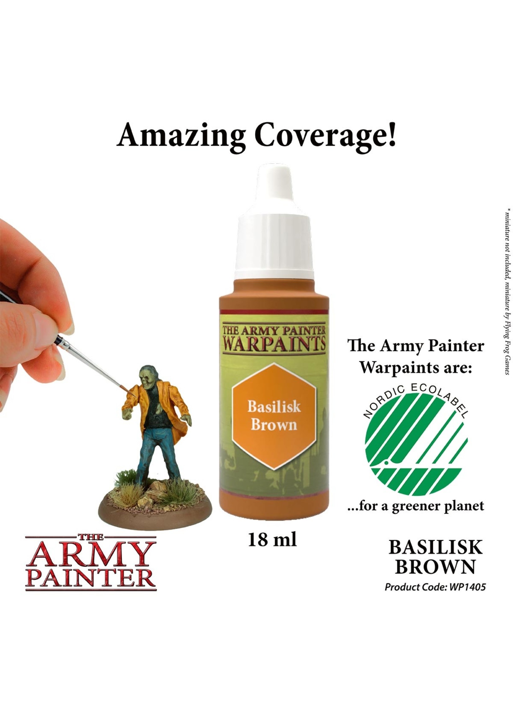 The Army Painter WP1405 - Basilisk Brown 18ml Acrylic Paint