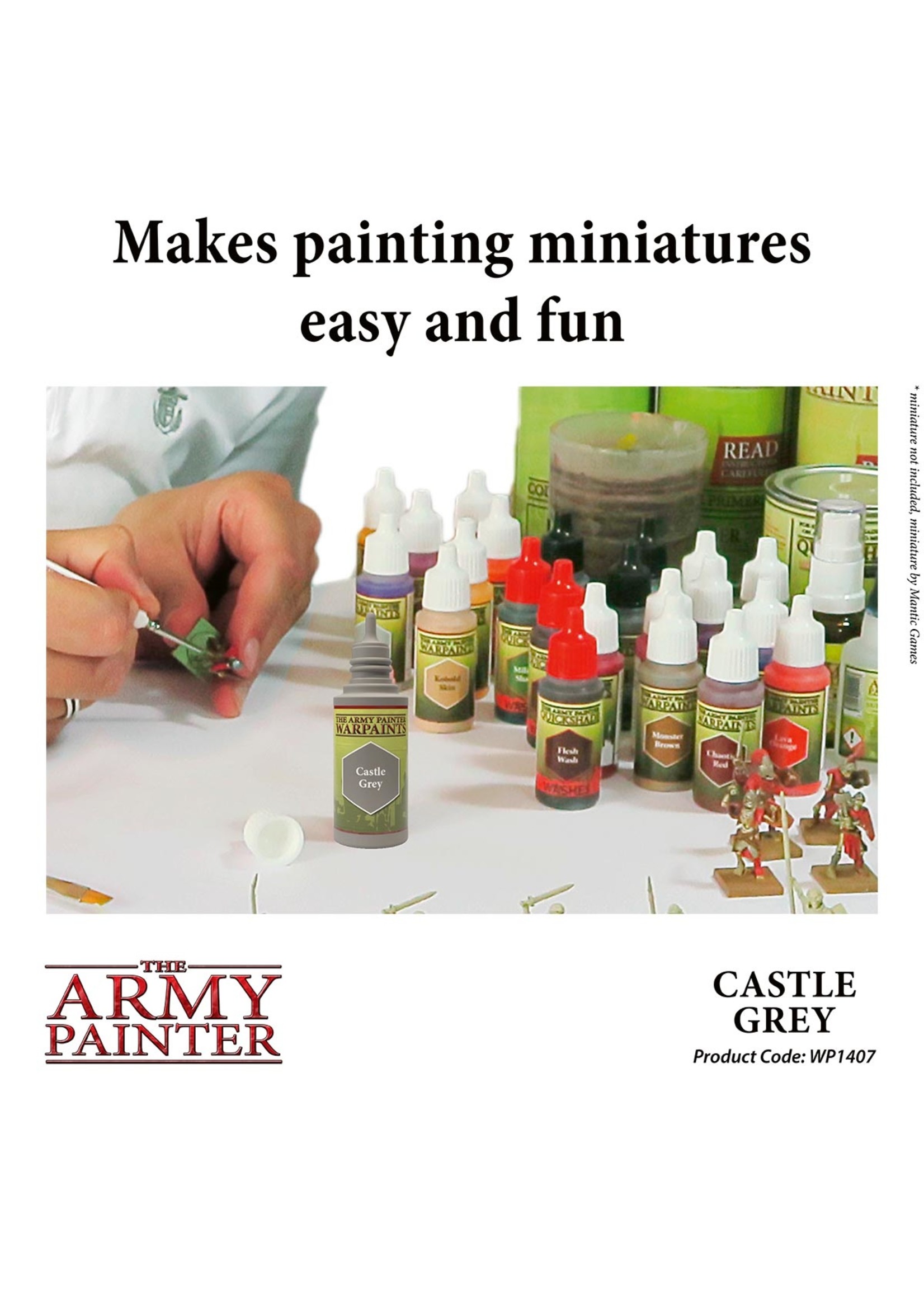 The Army Painter WP1407 - Castle Grey 18ml Acrylic Paint