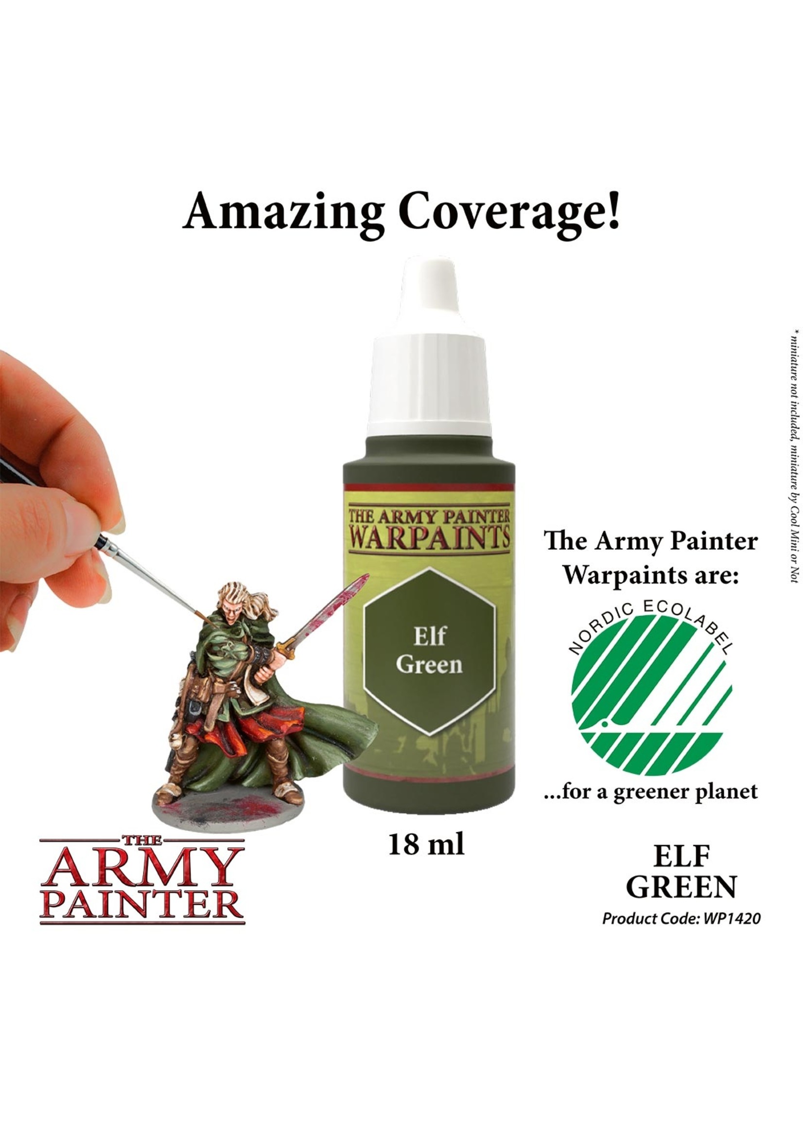 The Army Painter WP1420 - Elf Green 18ml Acrylic Paint