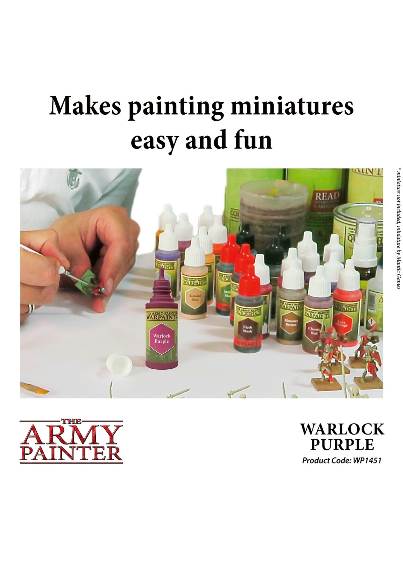 The Army Painter WP1451 - Warlock Purple 18ml Acrylic Paint