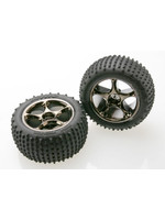 Traxxas 2470A - Tracer Black Chrome Wheels / Alias Tires