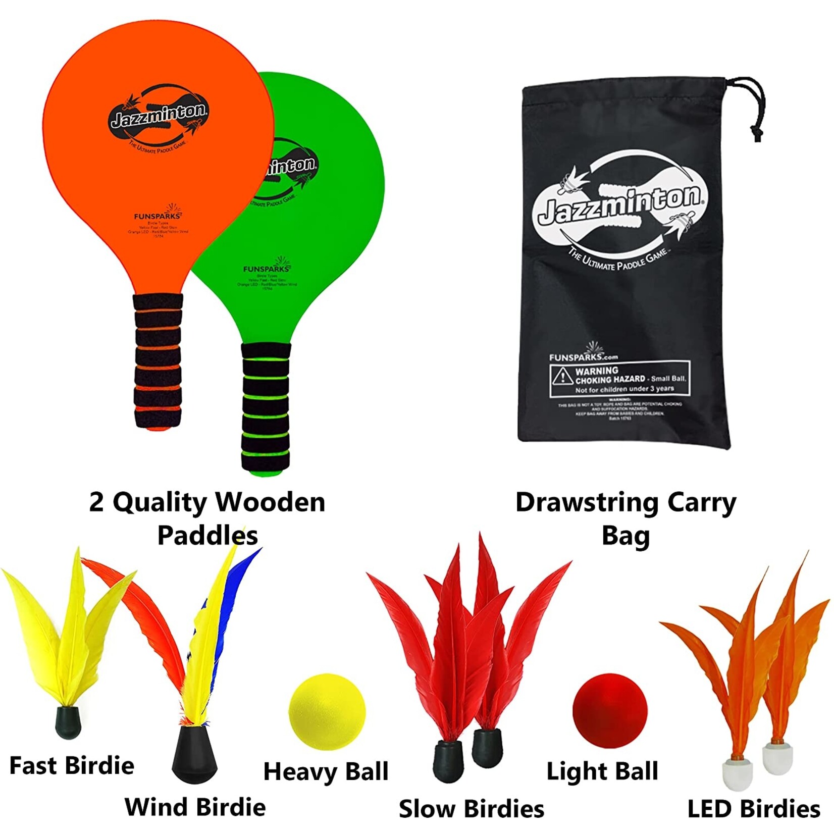 Funsparks Jazzminton Deluxe Pro Pack