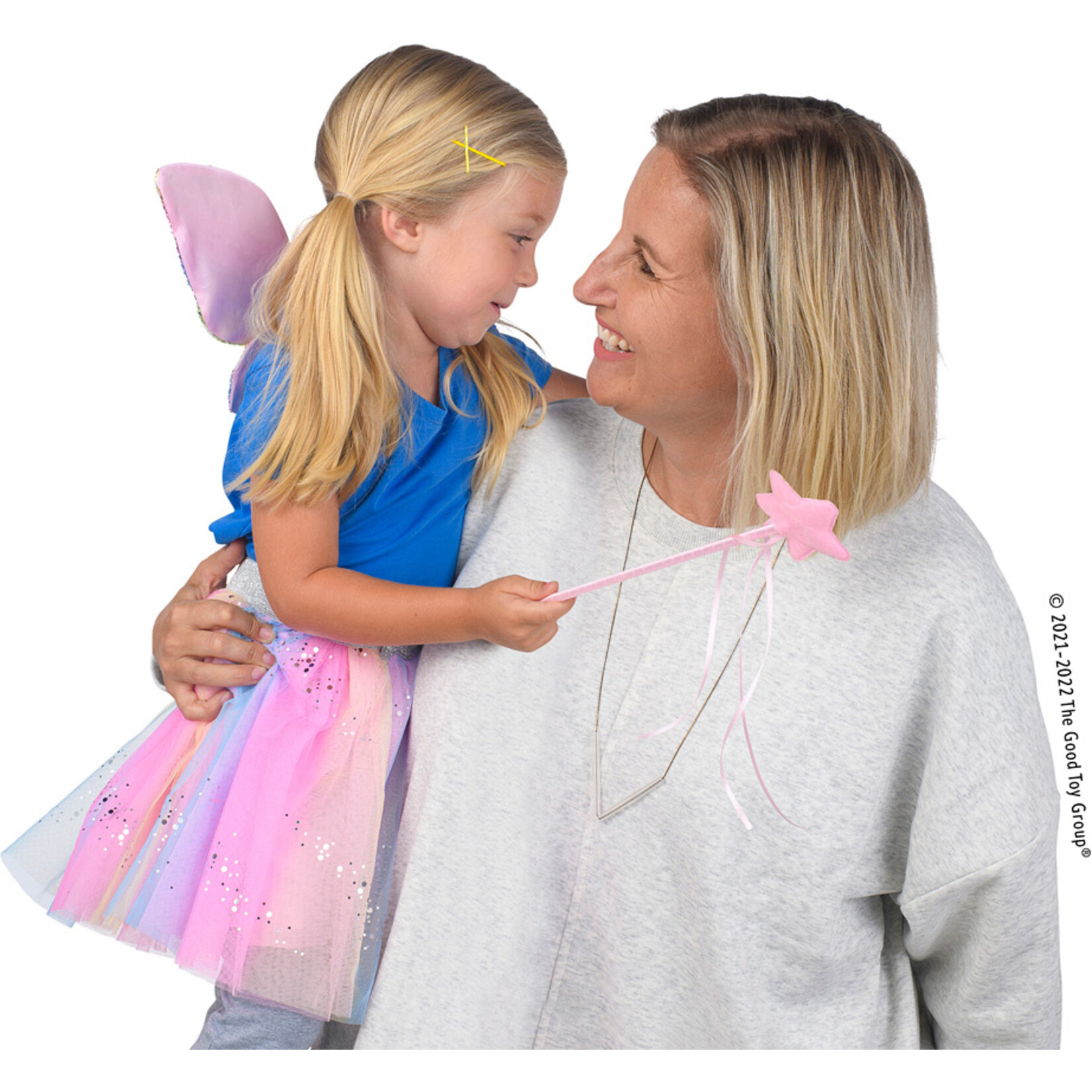 Great Pretenders Rainbow Sequins Skirt, Wings and Wand