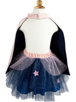 Great Pretenders Super Duper Tutu with Cape & Mask - Navy/Pink, Size 4-6