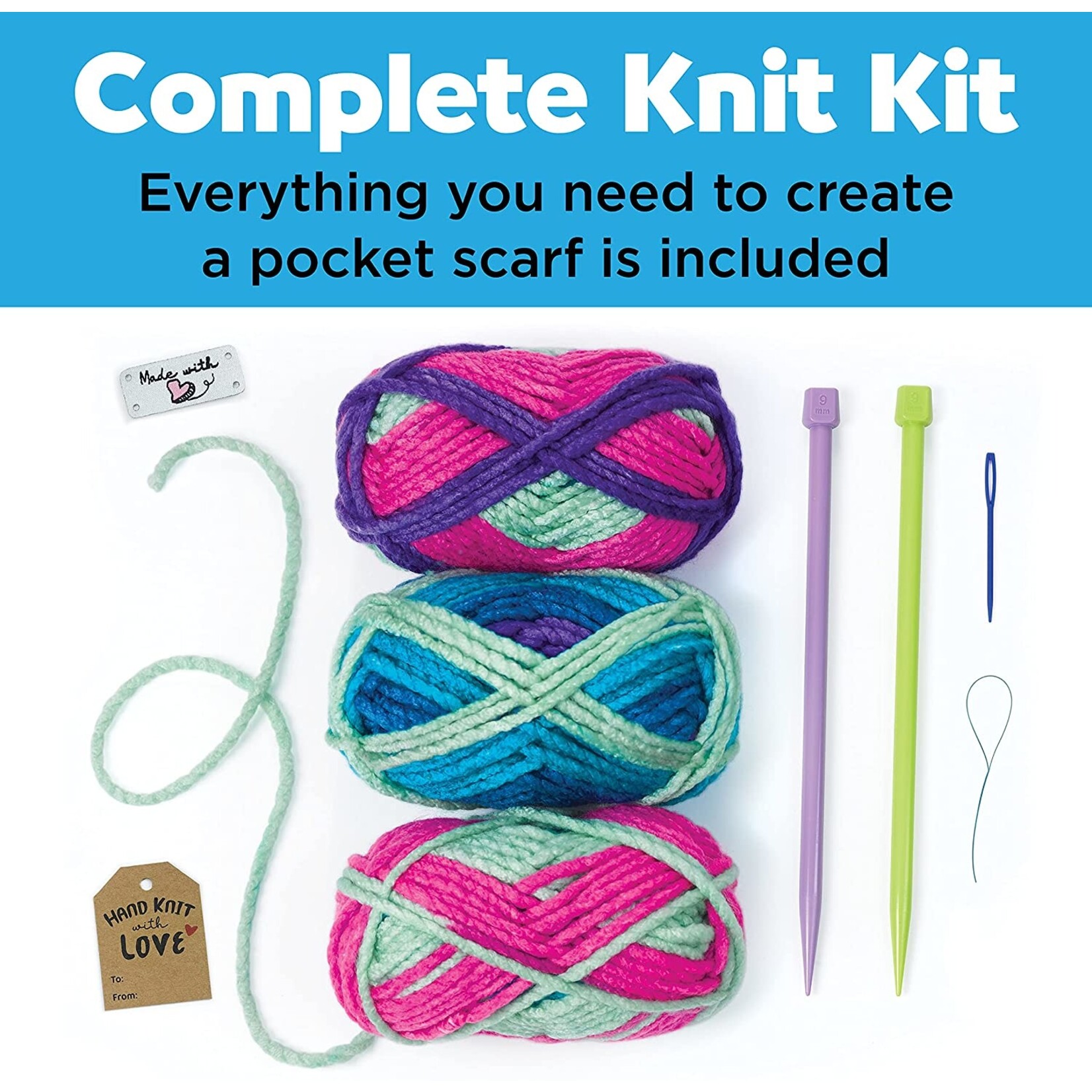 Creativity for Kids Learn to Knit - Pocket Scarf