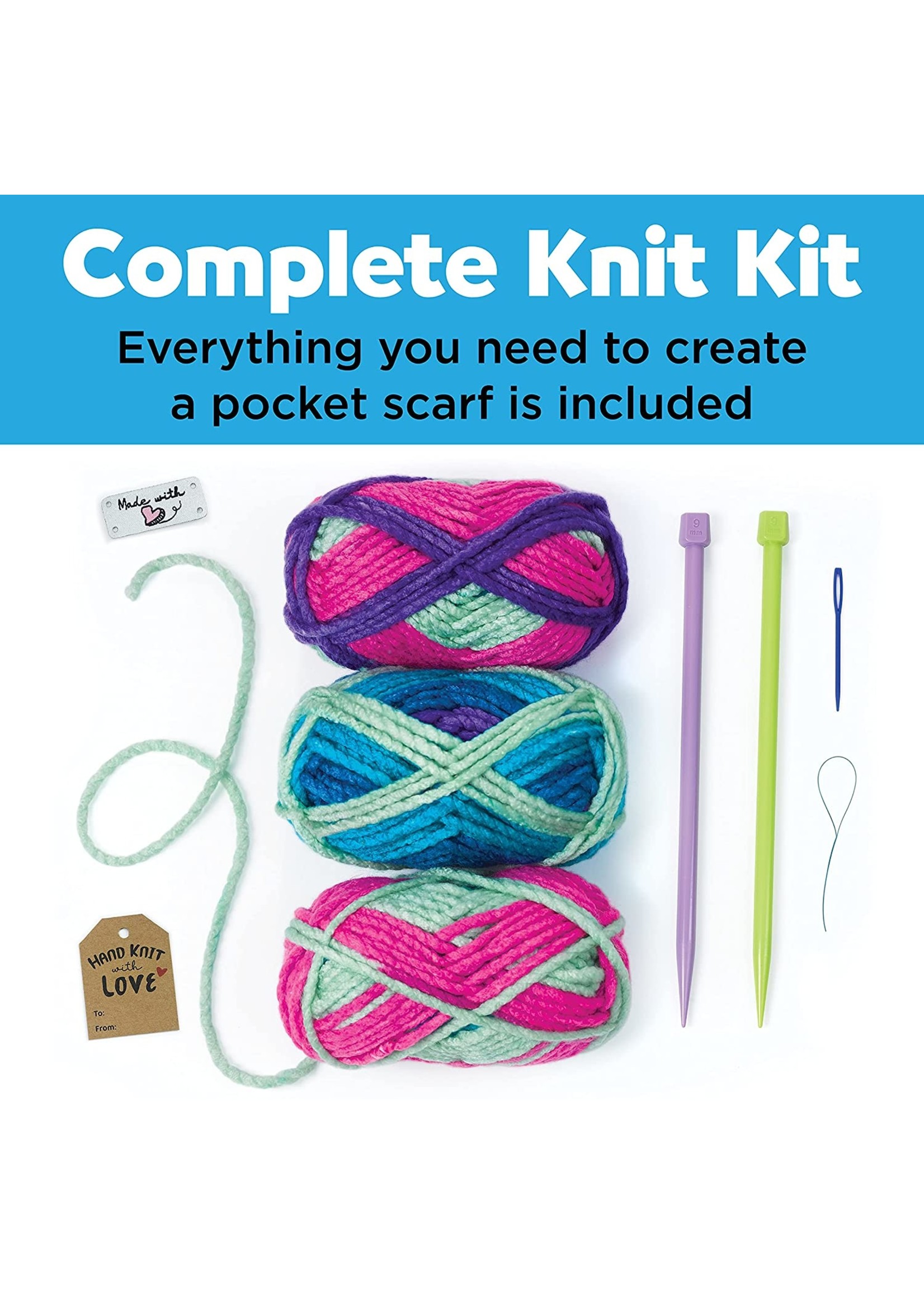 Creativity for Kids Learn to Knit - Pocket Scarf