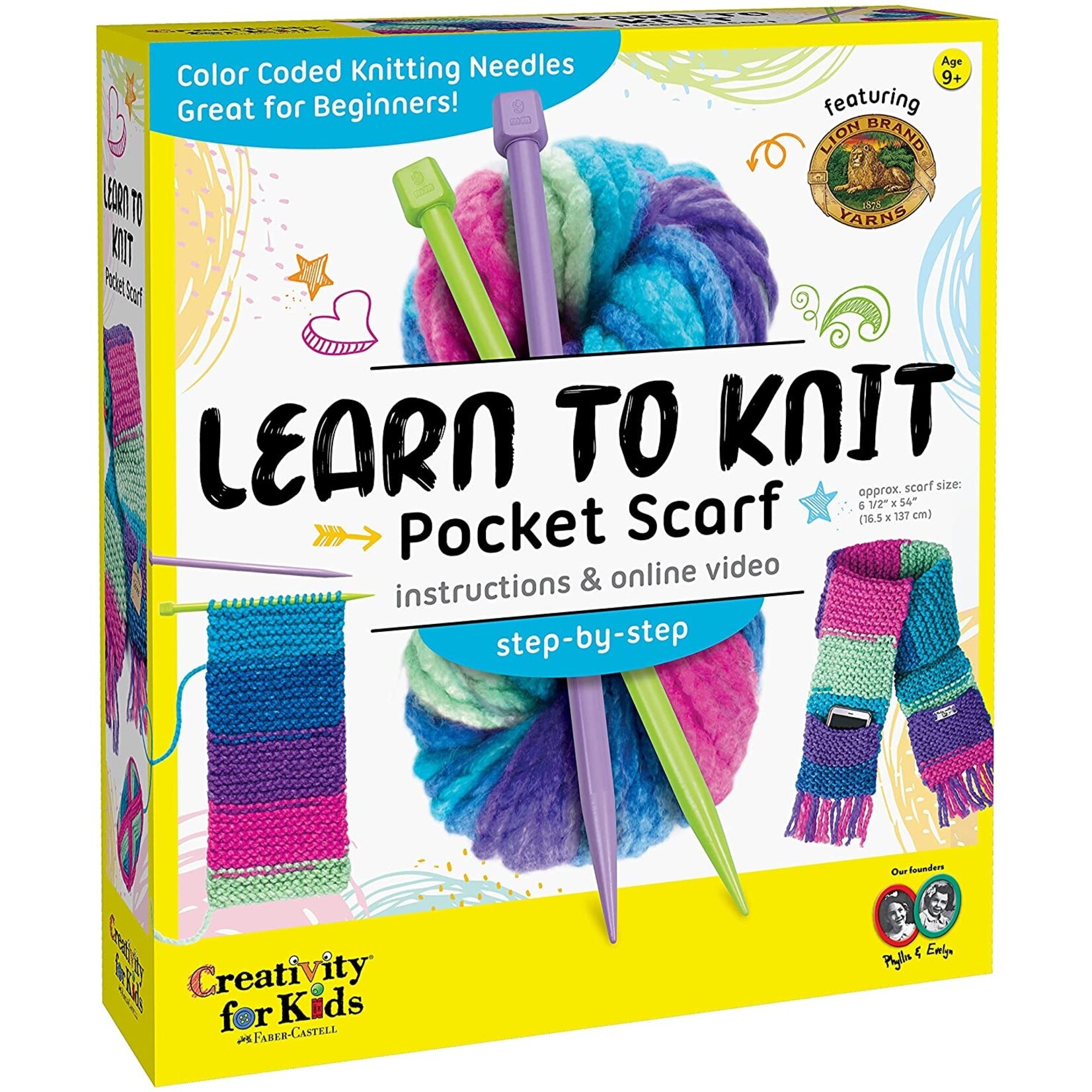 Creativity for Kids Learn to Knit - Pocket Scarf