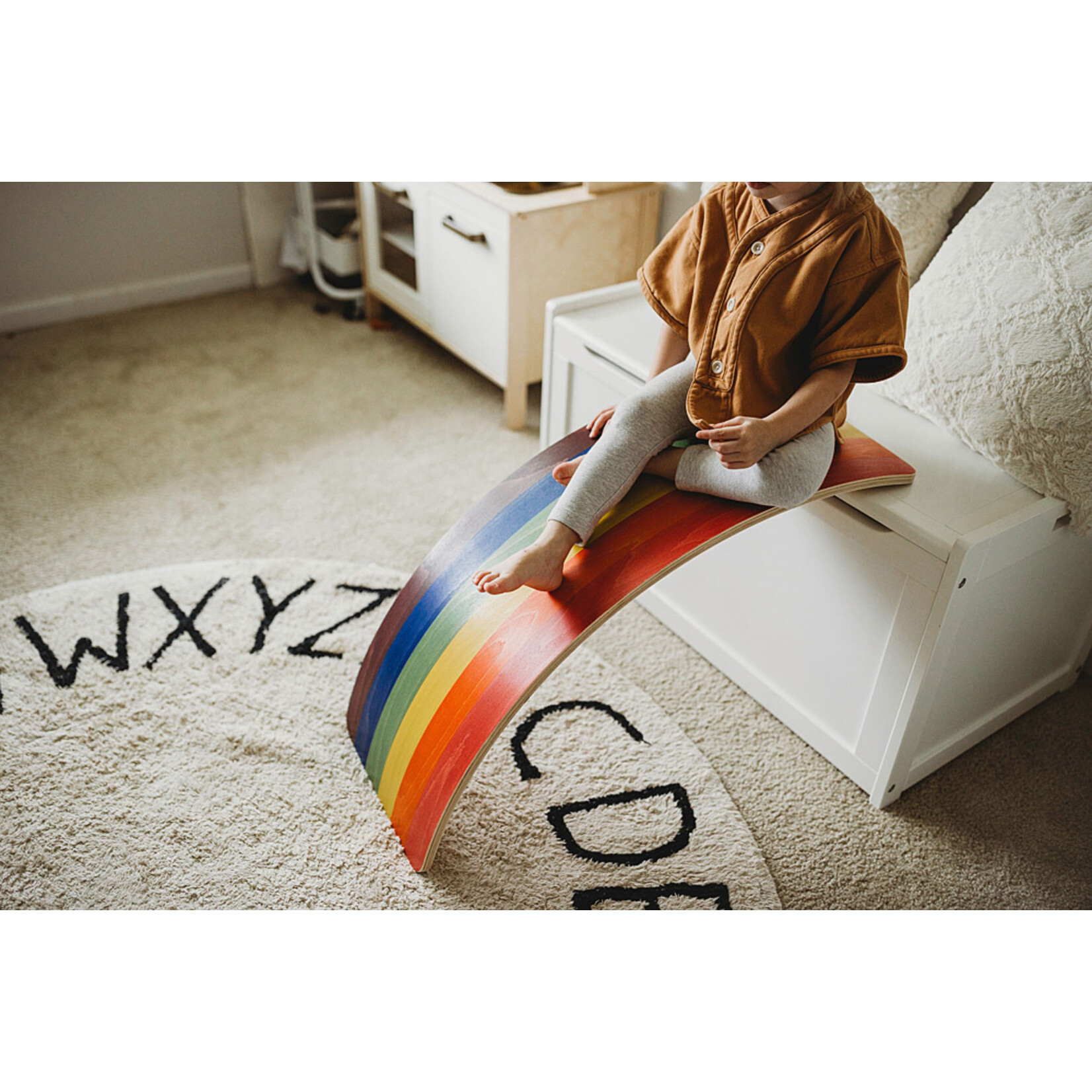 Bunny Hopkins Rainbow Wobble Board