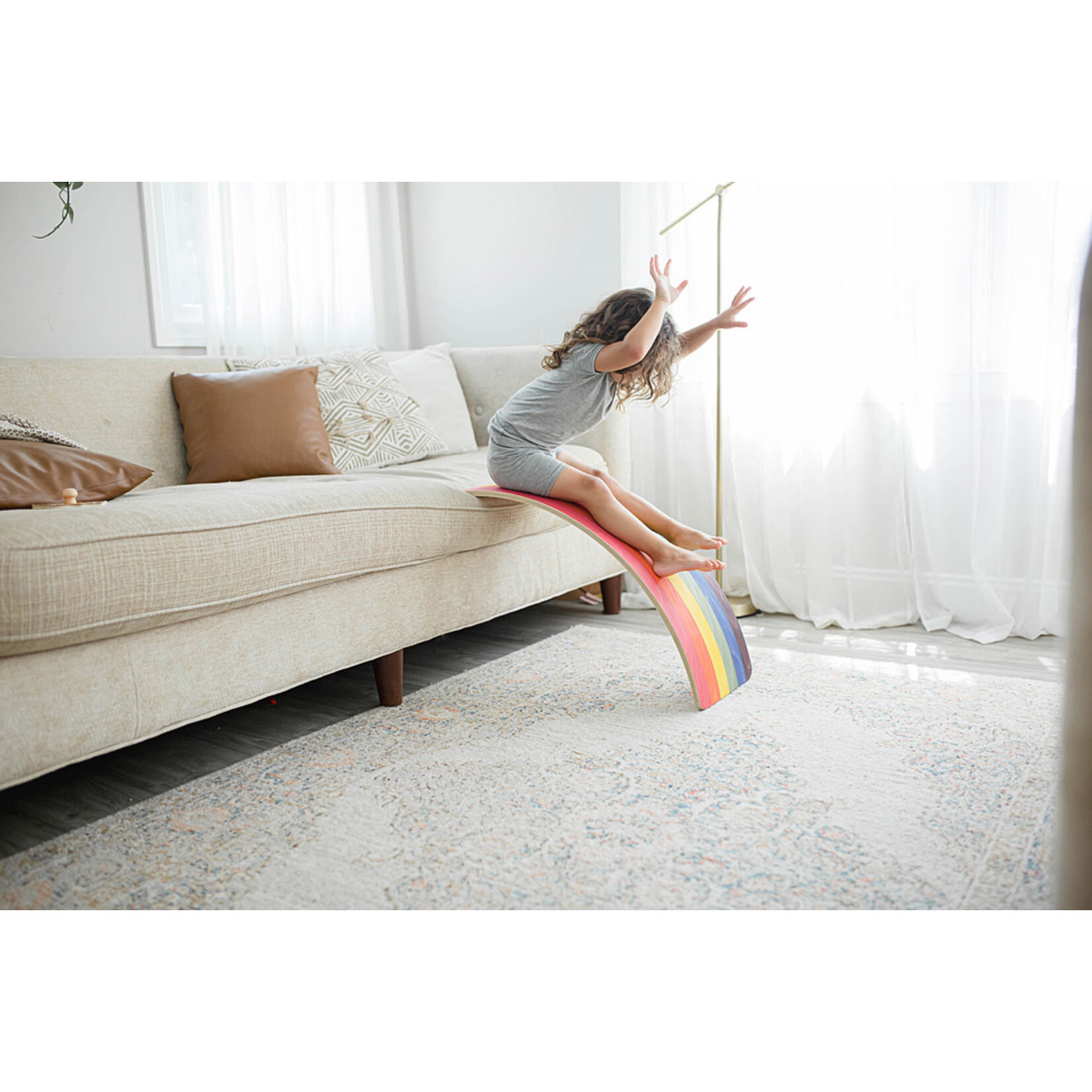Bunny Hopkins Rainbow Wobble Board