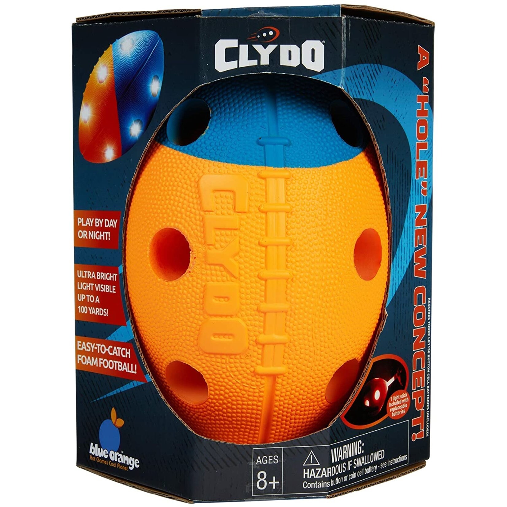 Blue Orange Clydo Football