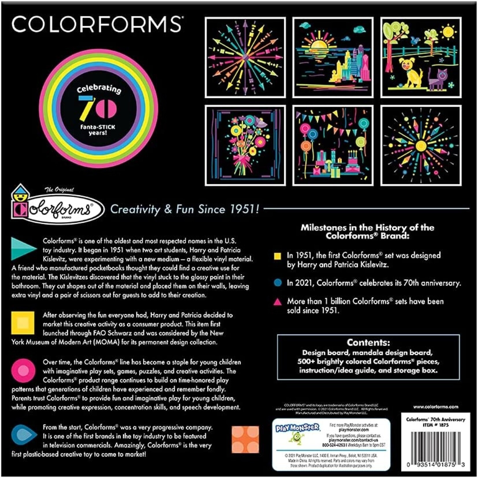 Play Monster Colorforms - 70th Anniversary Set