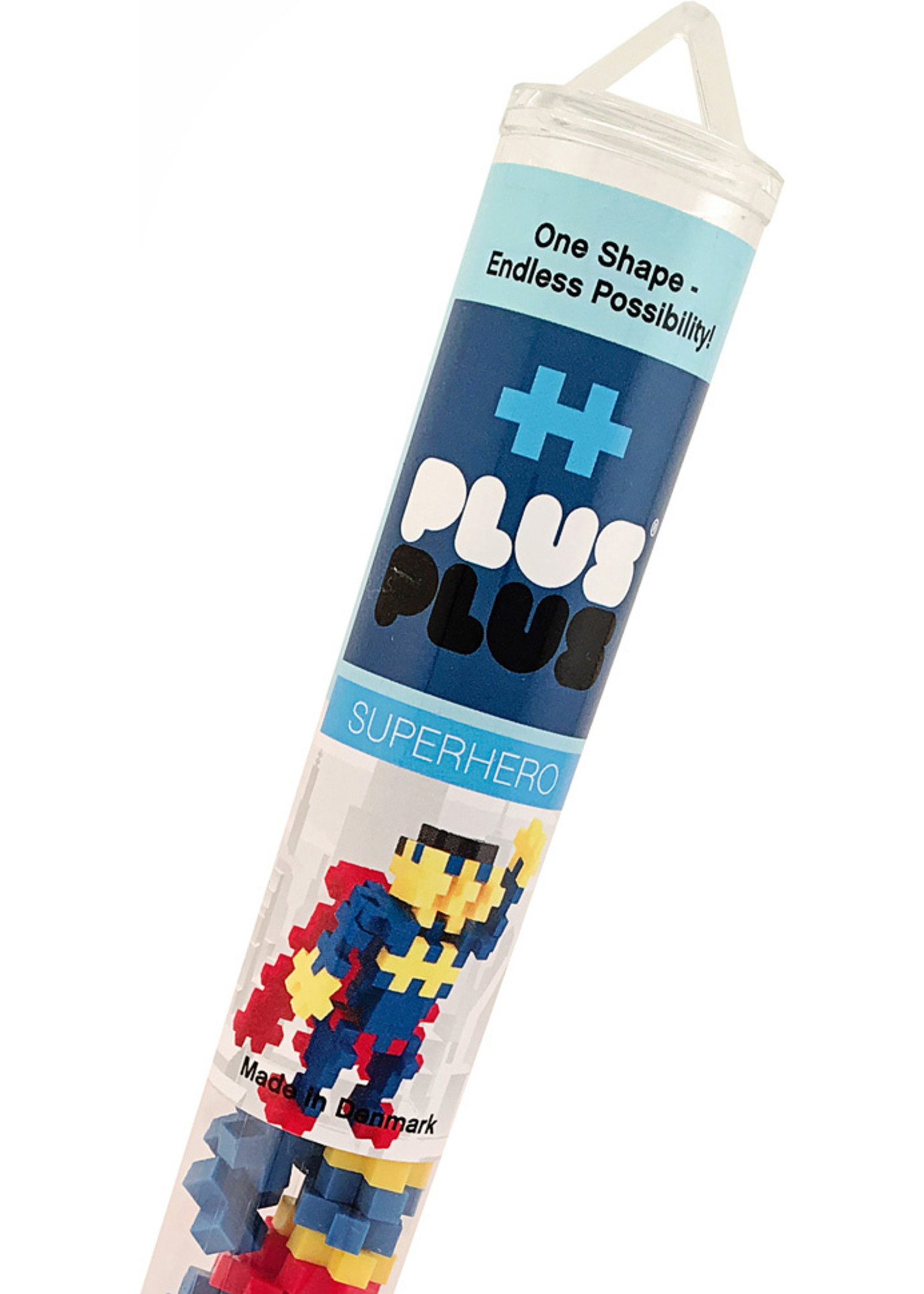 Plus Plus Superhero Tube - 70pc Set