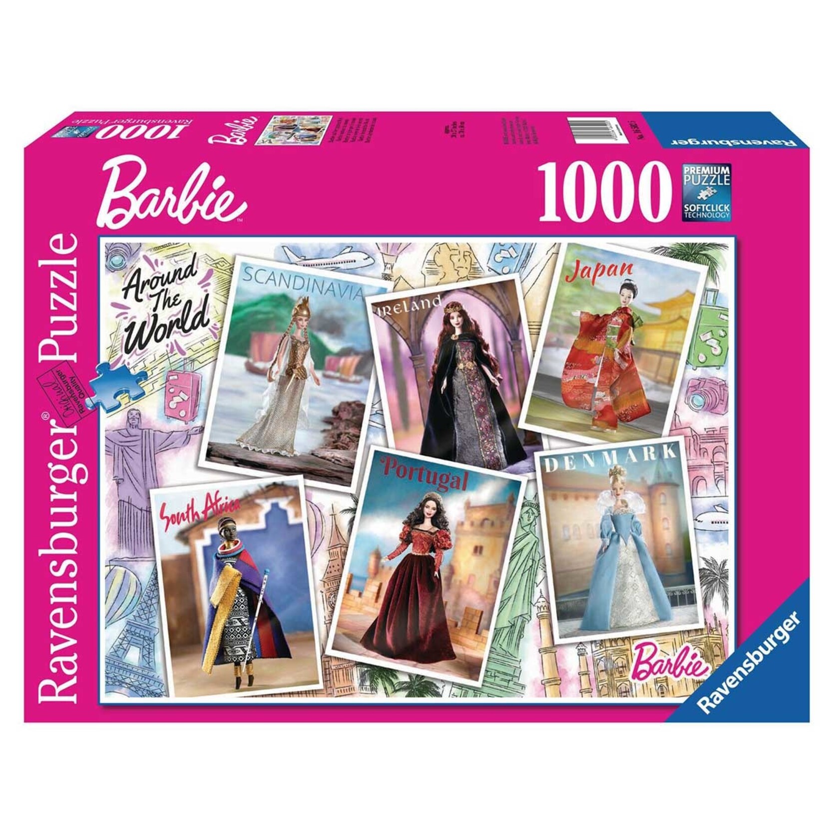 Ravensburger Barbie Around the World - 1000 Piece Puzzle