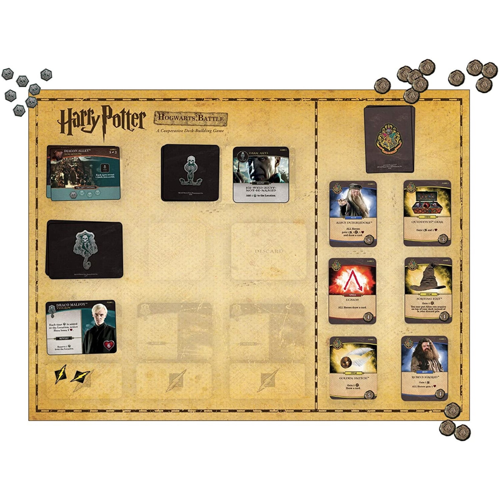 USAopoly Harry Potter: Hogwarts Battle - Cooperative Deck Building Card Game