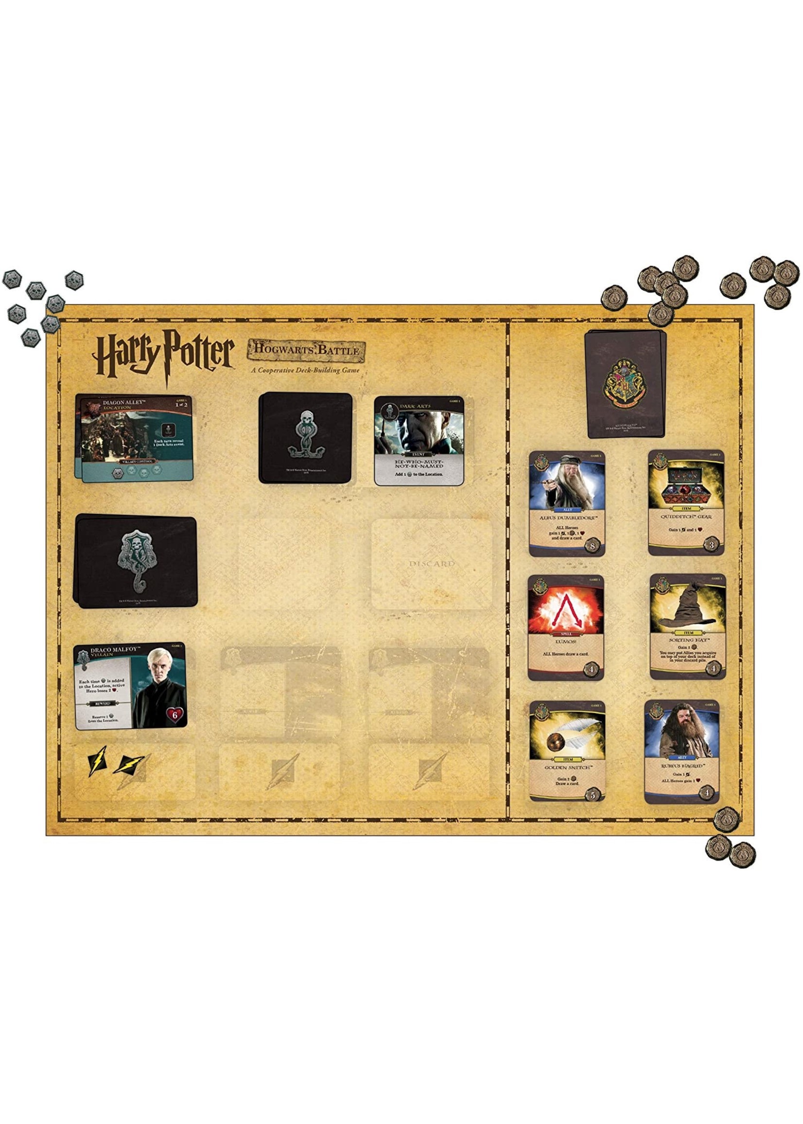 USAopoly Harry Potter: Hogwarts Battle - Cooperative Deck Building Card Game