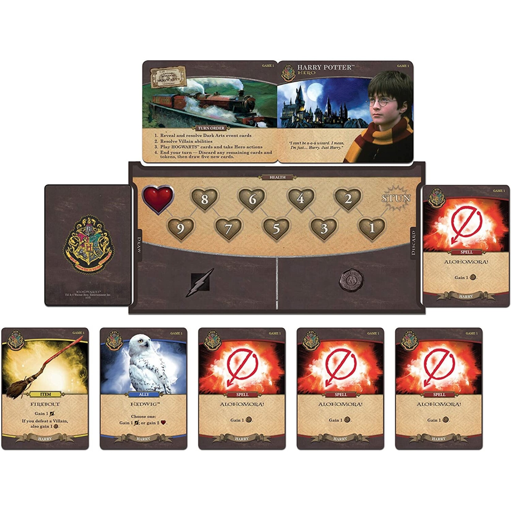 USAopoly Harry Potter: Hogwarts Battle - Cooperative Deck Building Card Game