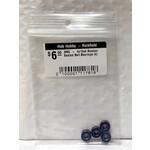 Hub Hobby Rubber Sealed Ball Bearings, 4x10x4mm, (4)