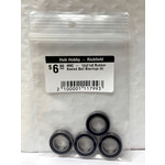Hub Hobby Rubber Sealed Ball Bearings, 12x21x5mm, (4)