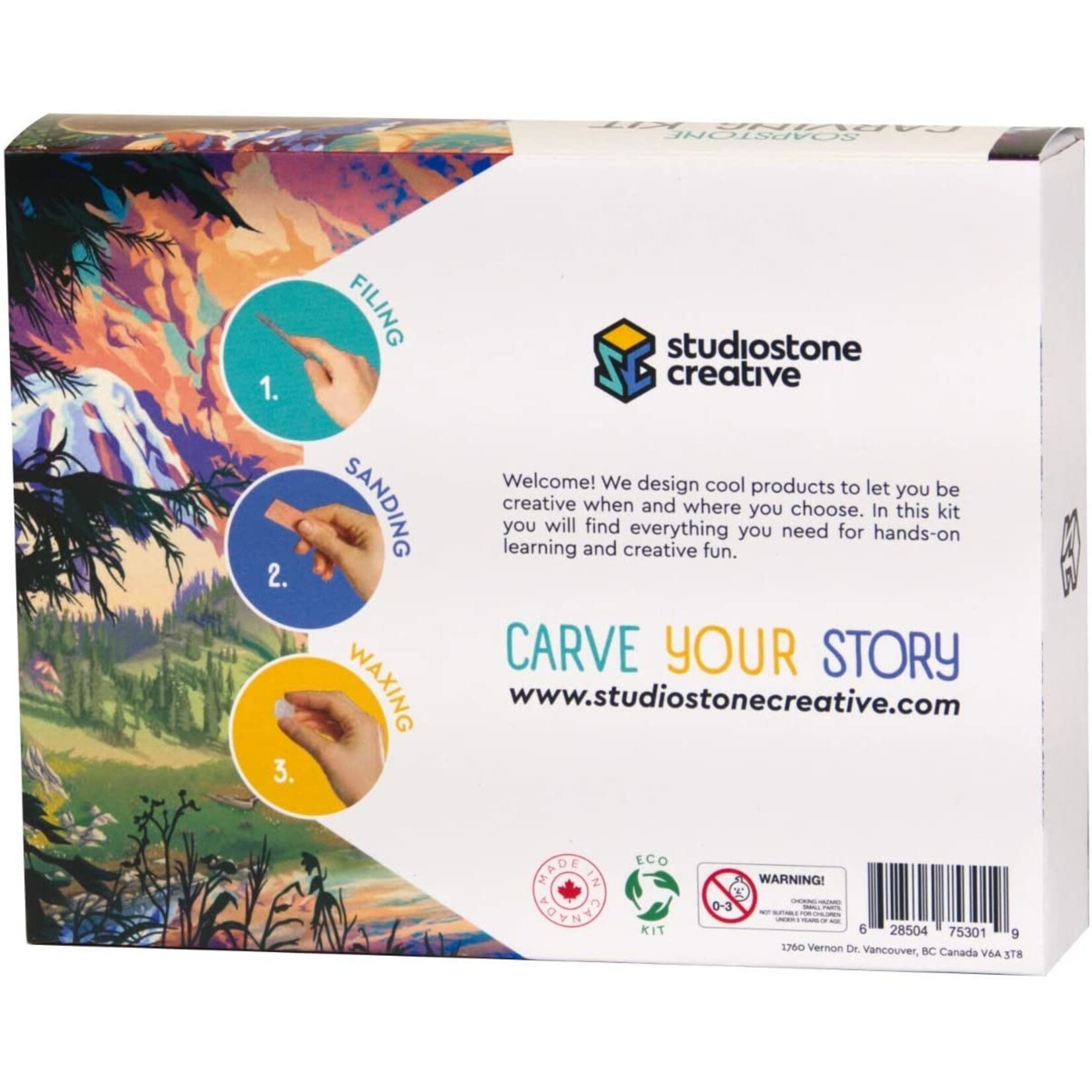 Studiostone Creative Soapstone Carving Kit - Wolf