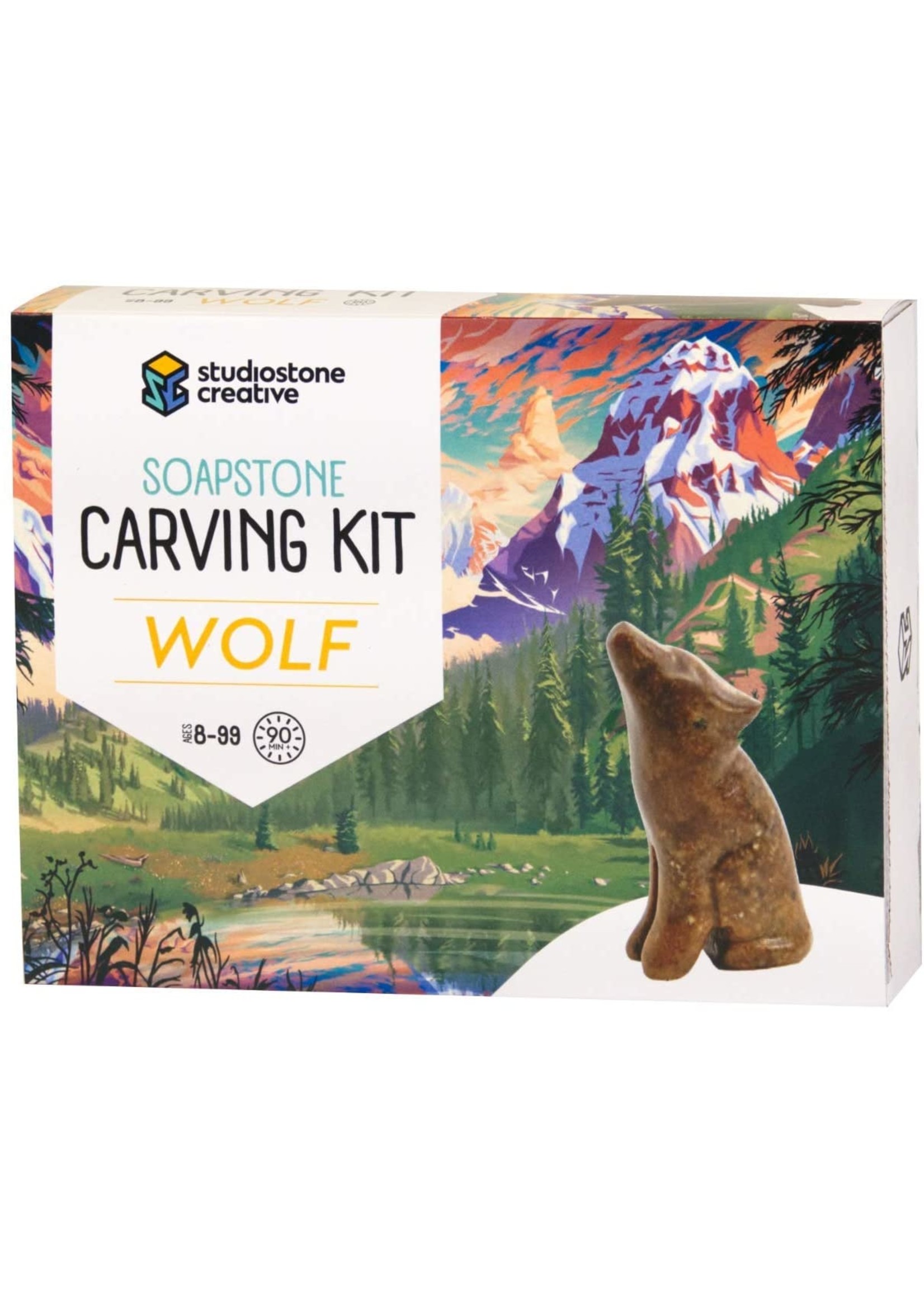 Studiostone Creative Soapstone Carving Kit - Wolf