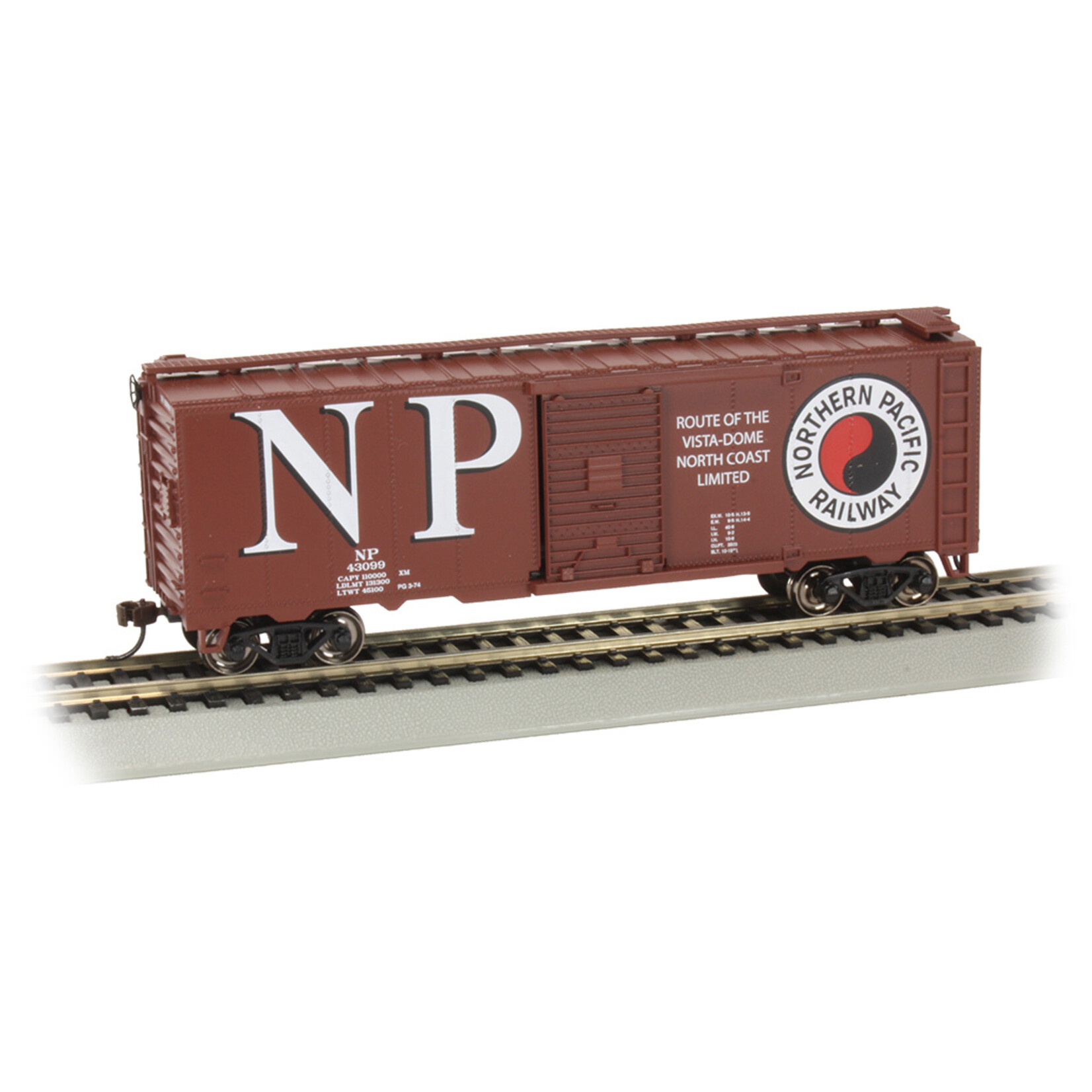 Bachmann 17015 - HO Northern Pacific #43099 40' Box Car