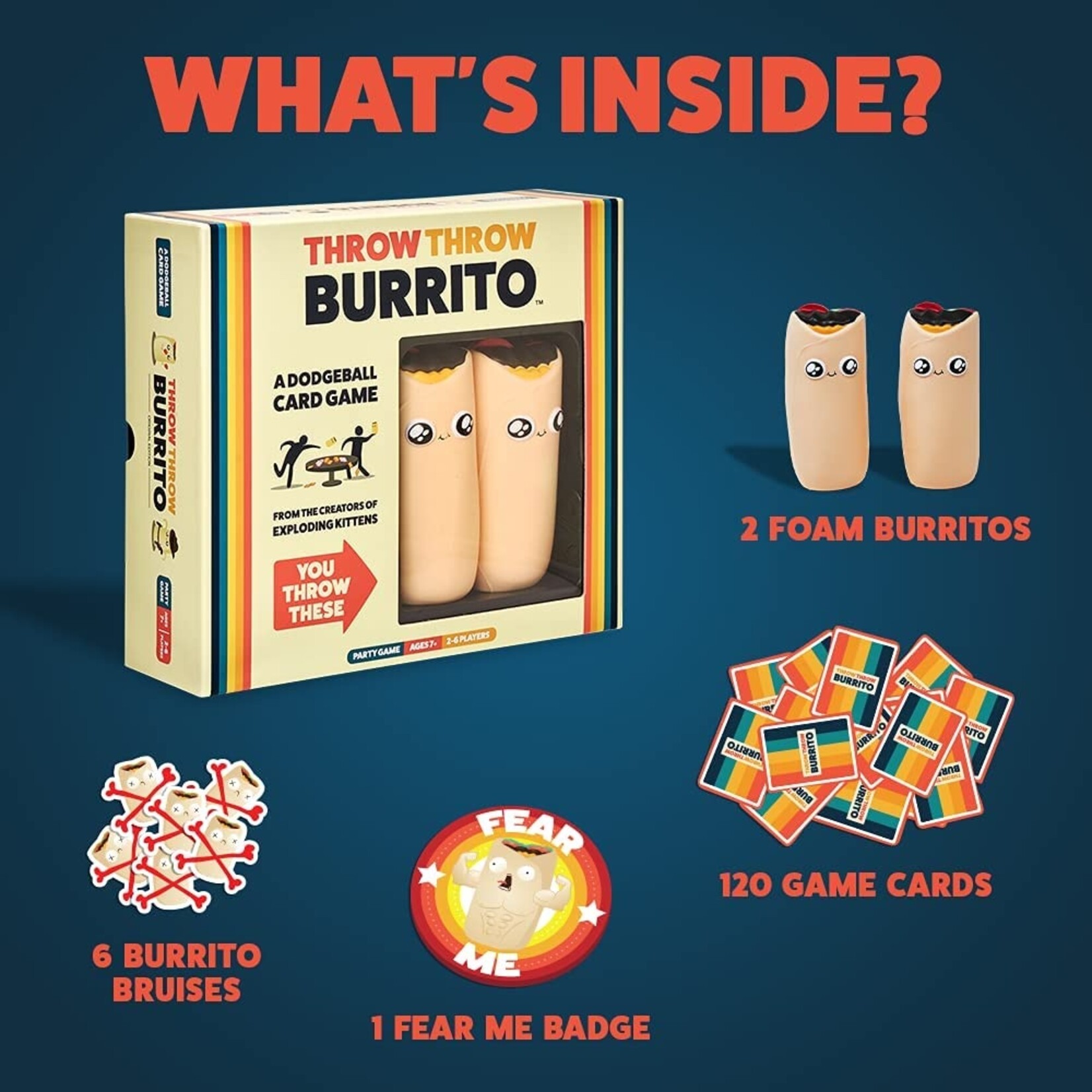 Exploding Kittens Throw Throw Burrito