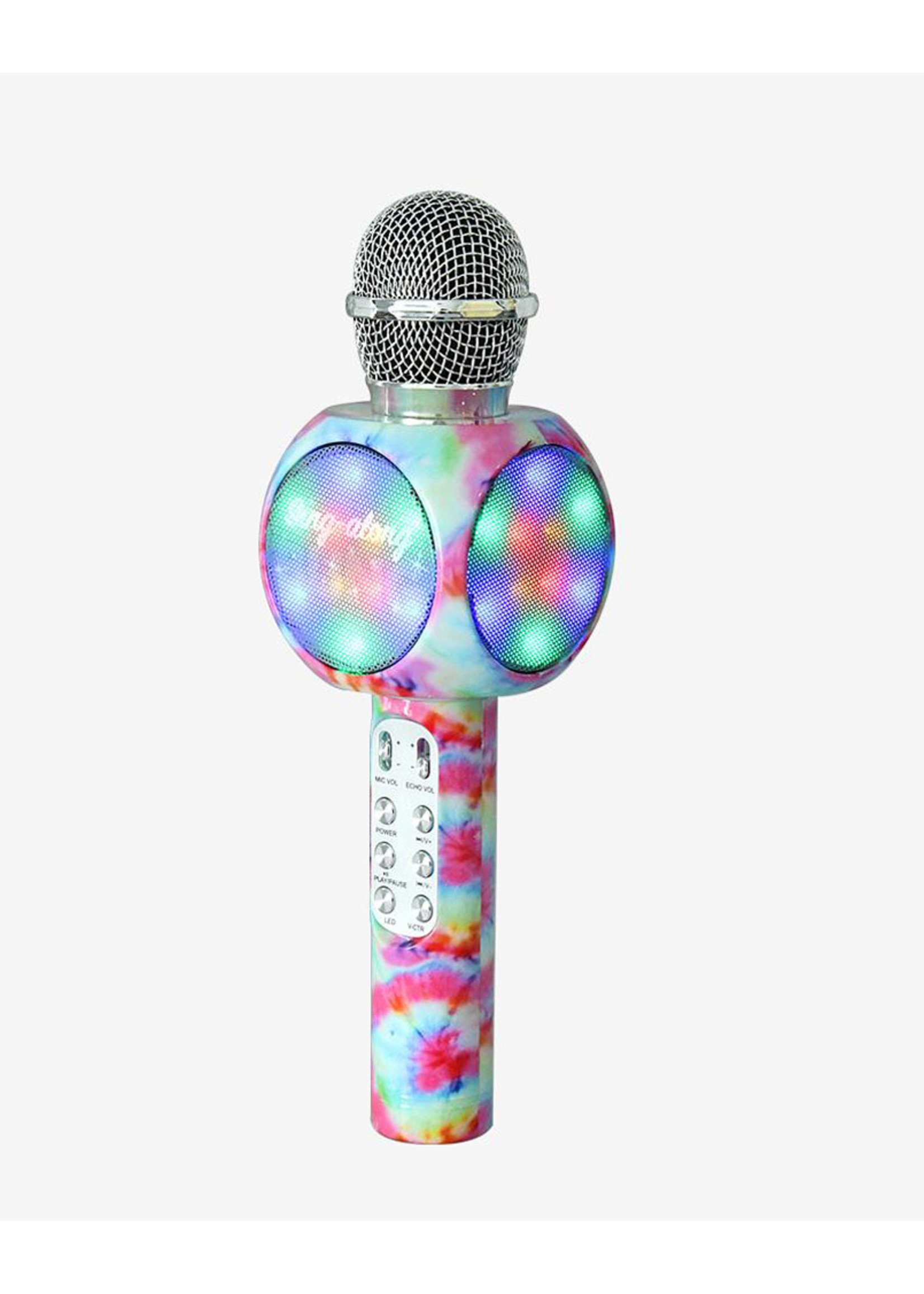 Wireless Express Sing-along Bling Karaoke Microphone Tie Dye Edition