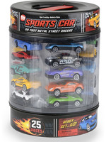 Toy Network Die-Cast Car Set In Tire Carrying Tub - 25 piece set