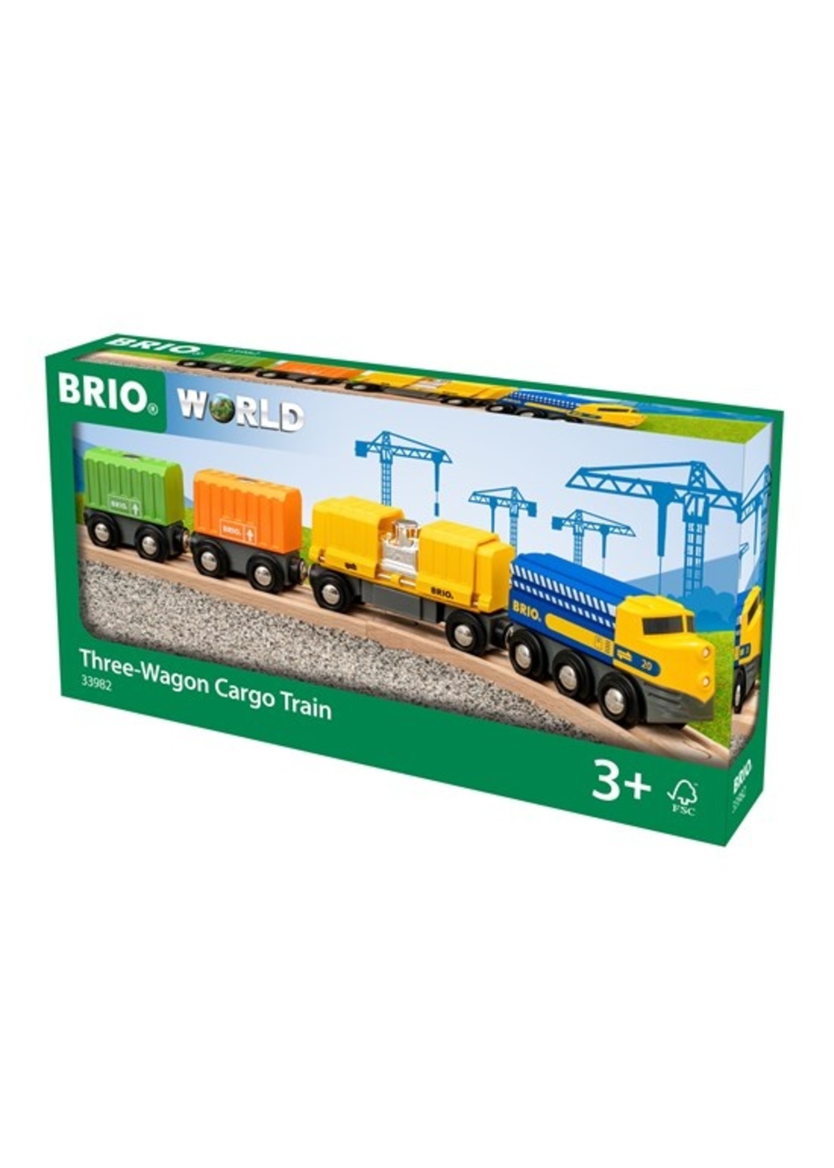 Brio 33982 - Three-Wagon Cargo Train