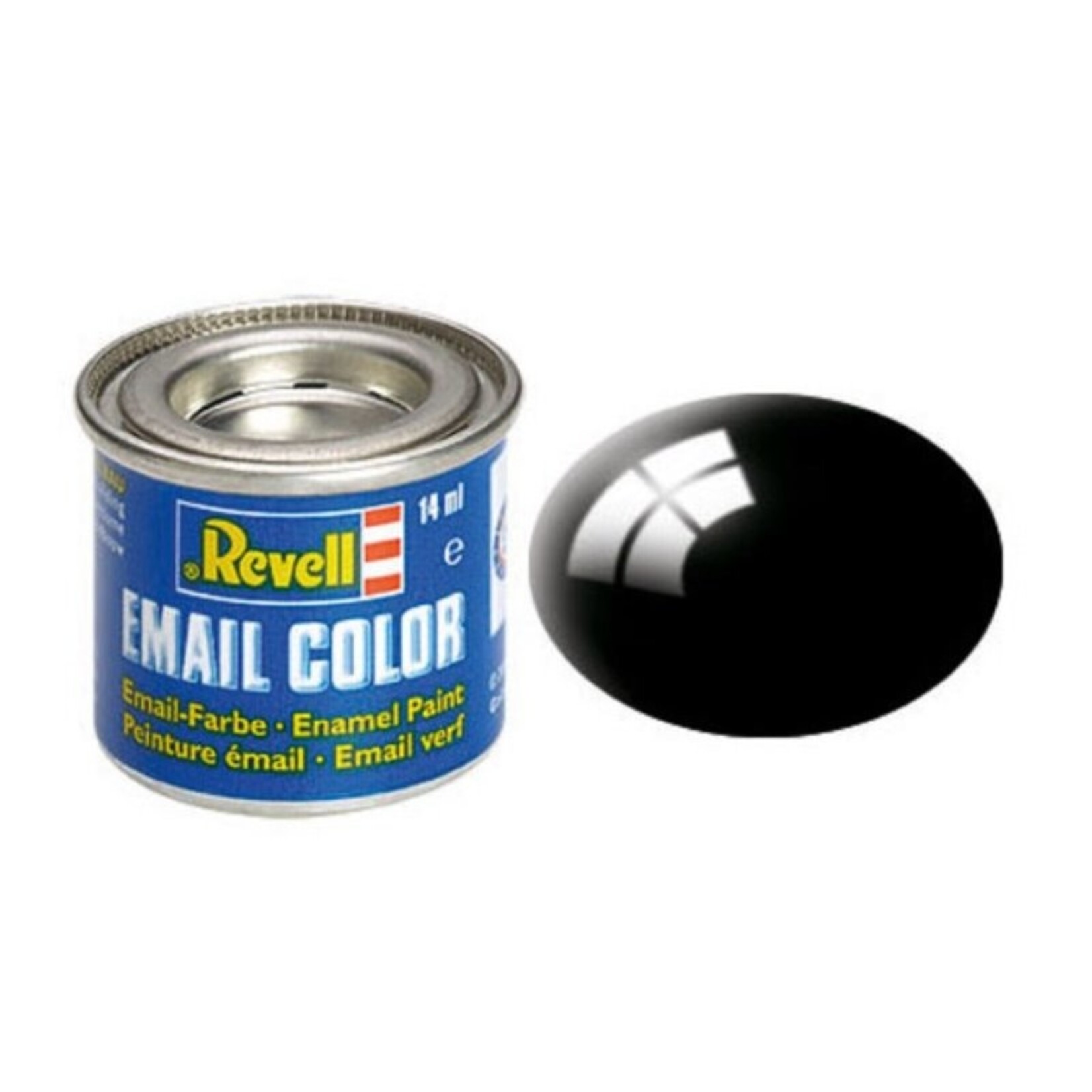 Revell 32107 - Enamel Black Gloss 14ml