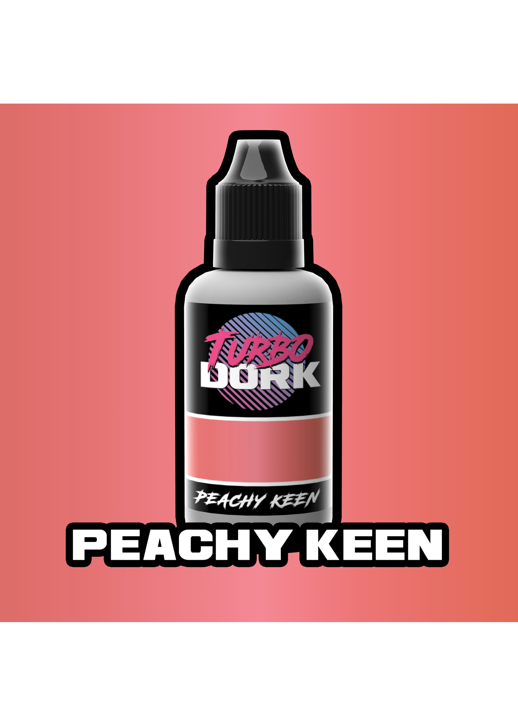 Turbo Dork Peachy Keen Metallic Acrylic Paint - 20ml Bottle