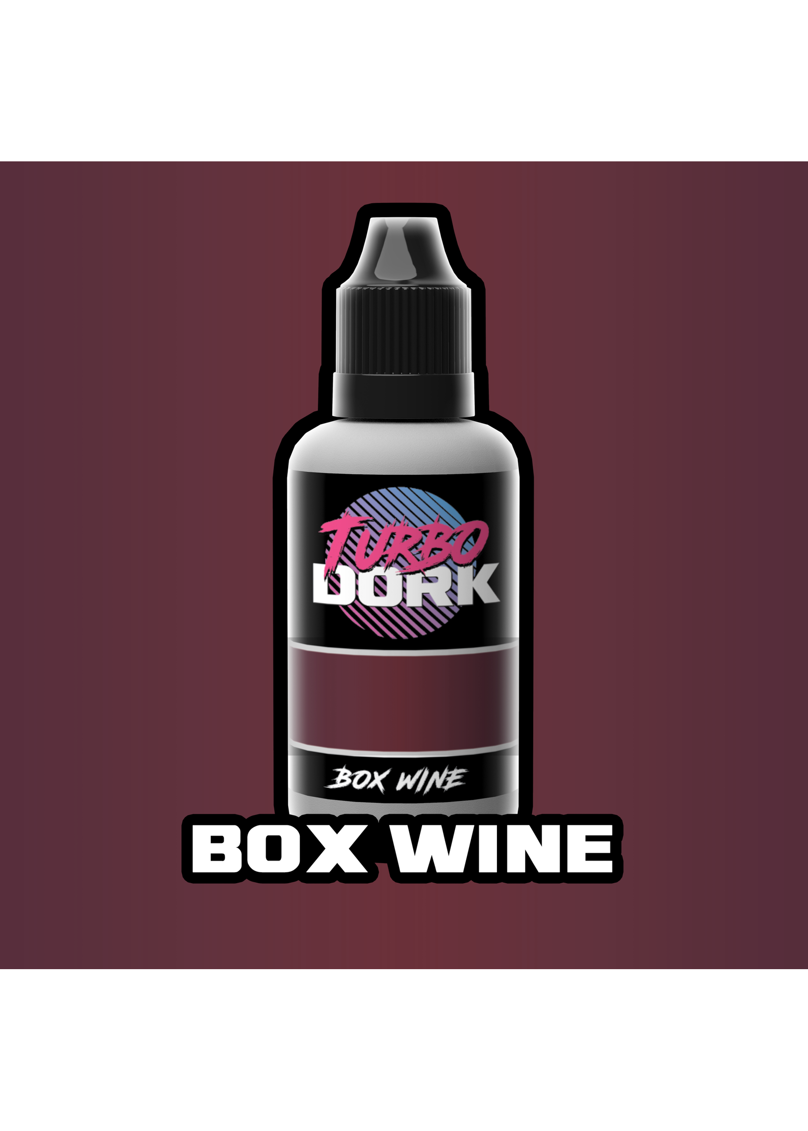 Turbo Dork Box Wine Metallic Acrylic Paint 20ml Bottle Hub Hobby