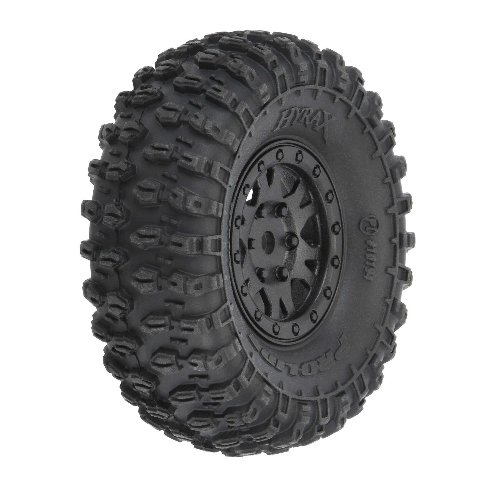 Pro-Line PRO1019410 - 1/24 Hyrax Front/Rear 1.0" Tires Mounted 7mm Black Impulse