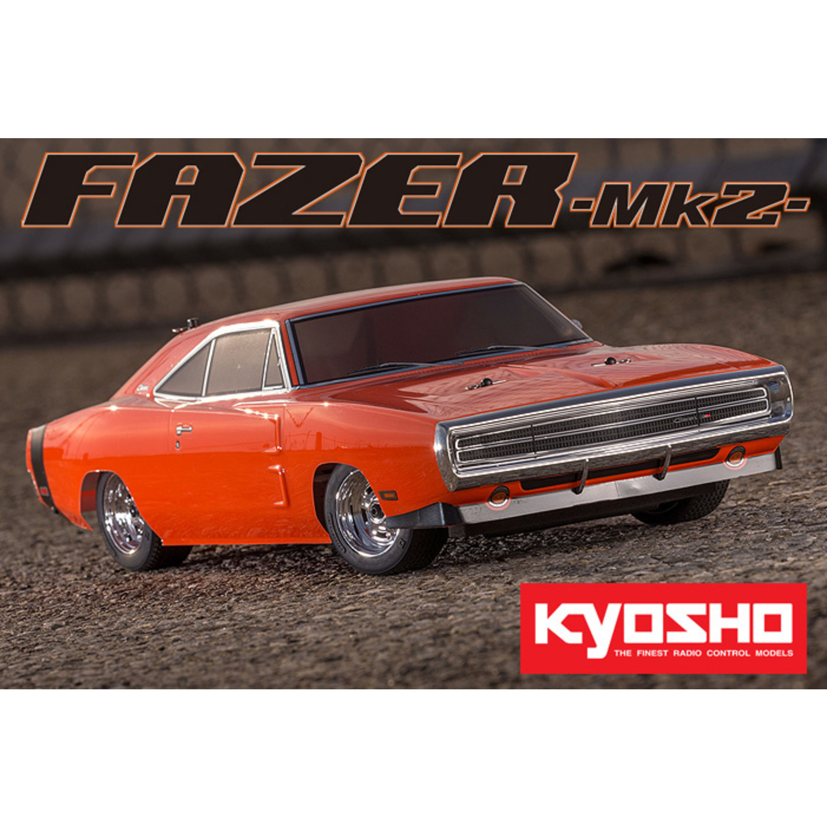 Kyosho 1/10 Fazer 1/10 Fazer Mk2 1970 Dodge Charger Hemi Orange - Readyset1970 Dodge Charger Hemi Orange
