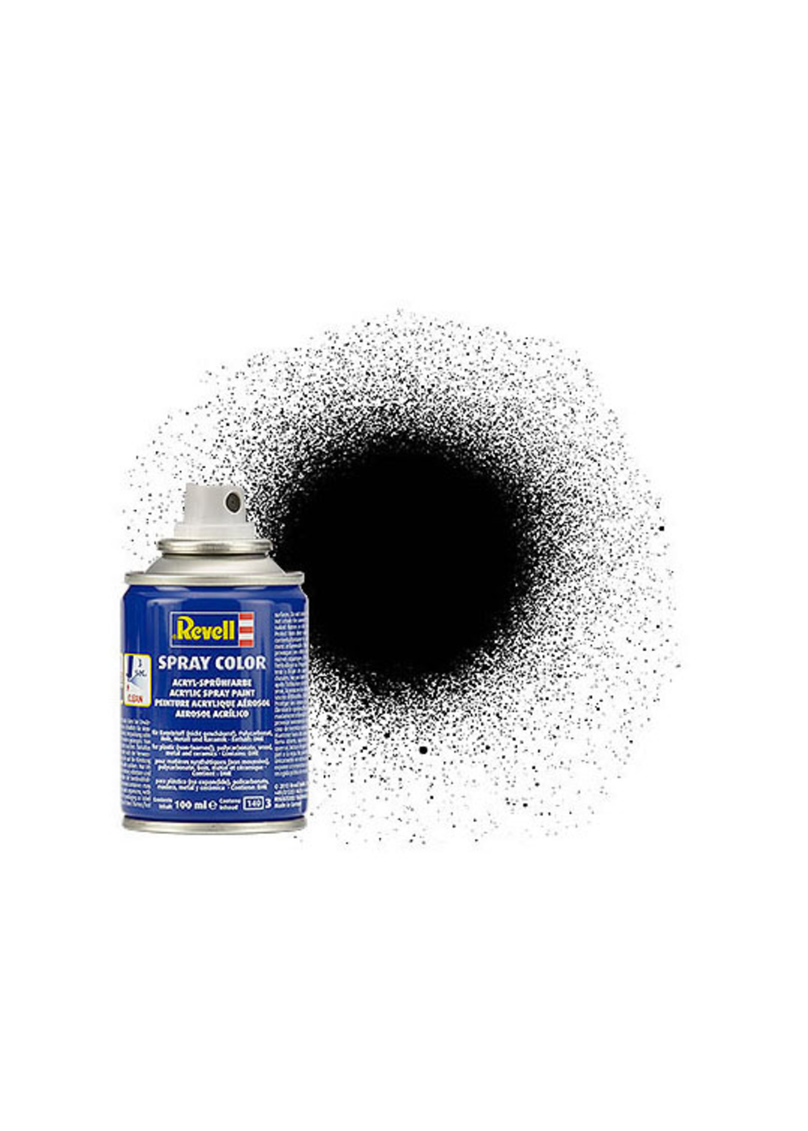 Revell 34302 - Black Silk Acrylic Spray - 100ml