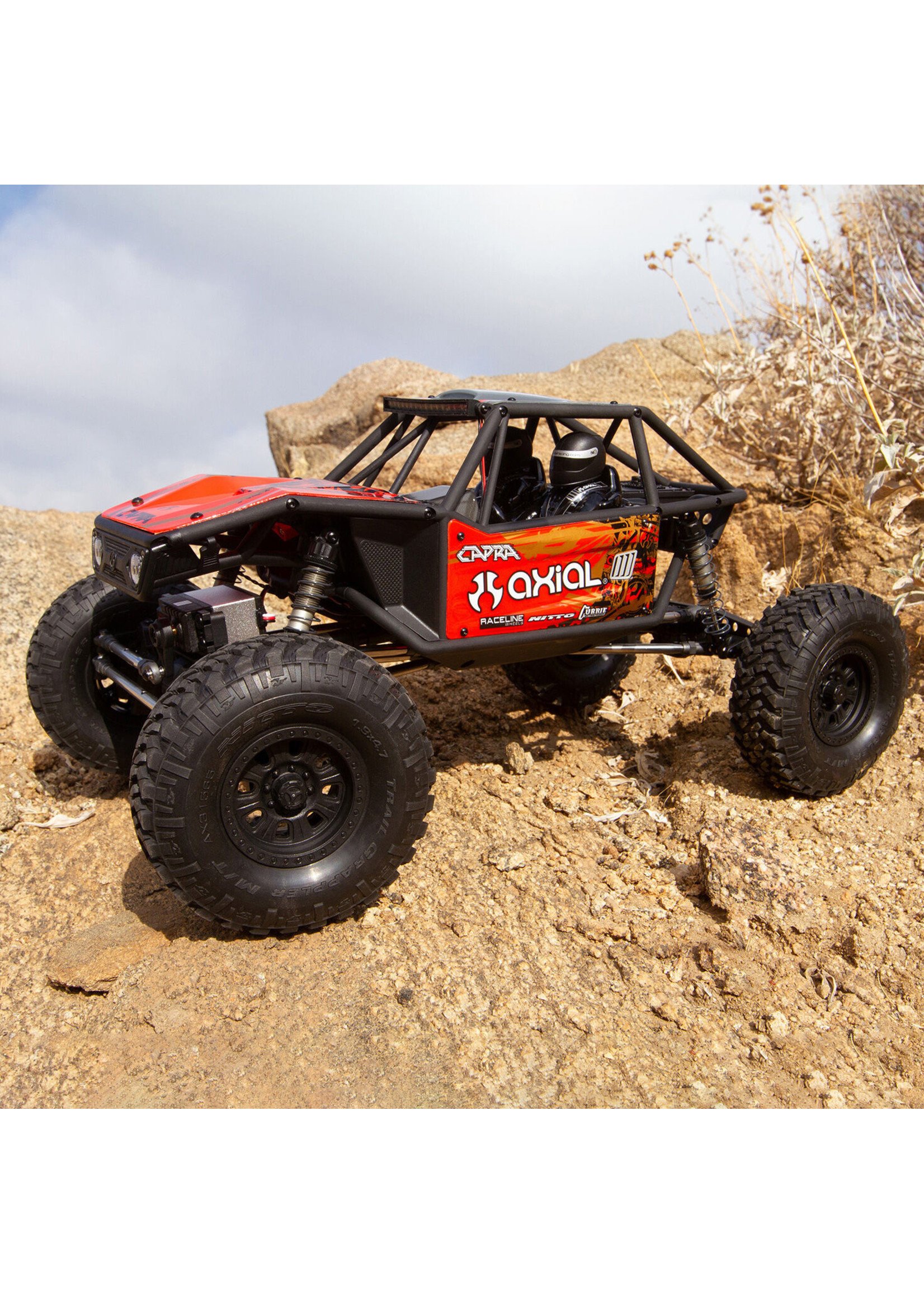 Axial 1/10 Capra 1.9 Unlimited 4WD Trail Buggy Brushed RTR - Red