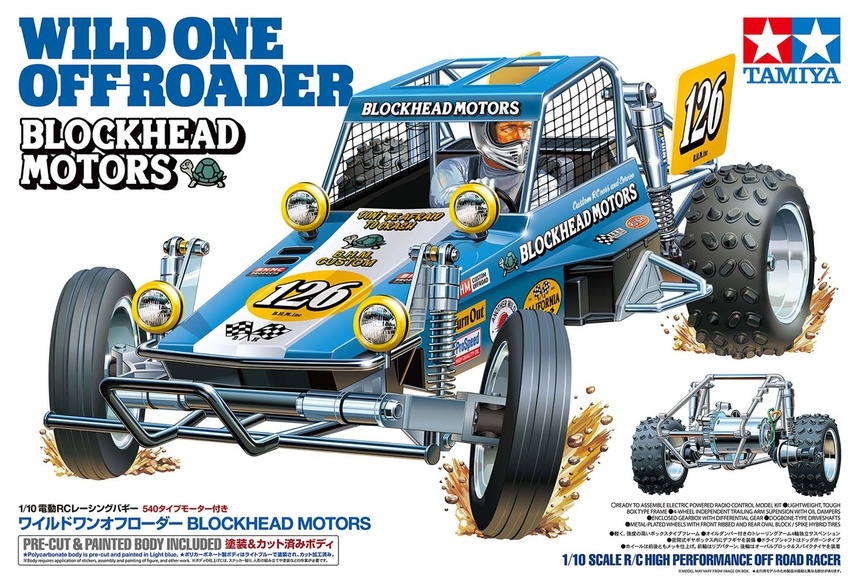 1/10 Wild One Off-Roader Blockhead Motors with HobbyWing ESC