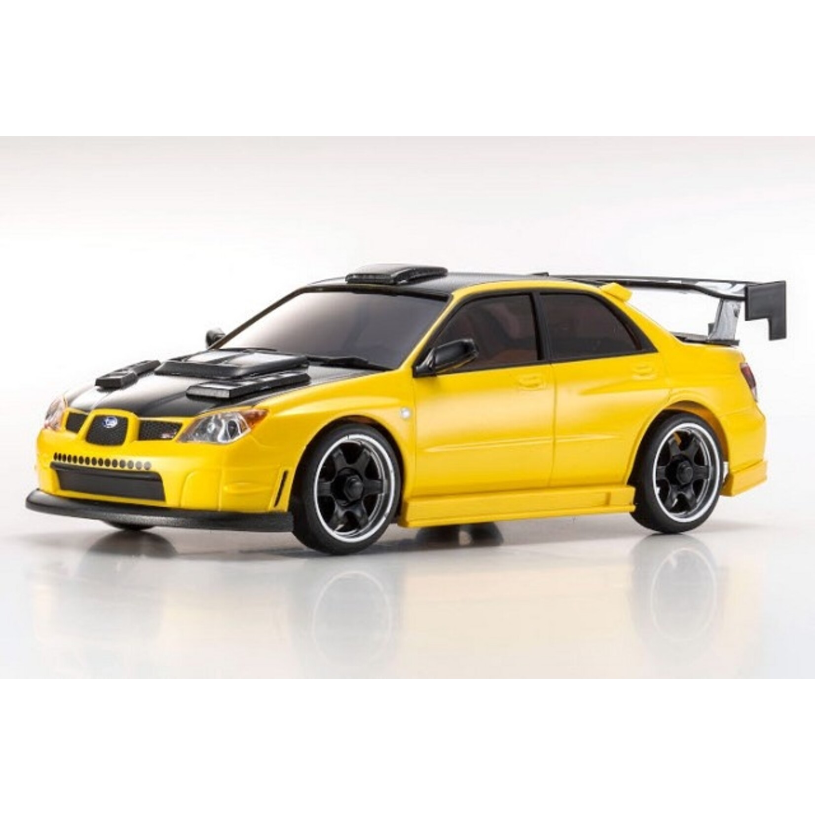 Kyosho 32620MY - MINI-Z AWD MA-020 Subaru Impreza with Aero Kit and CFRP Hood Metallic Yellow - Readyset