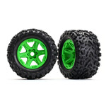 Traxxas 8672G - Green Wheels / Talon EXT Tires
