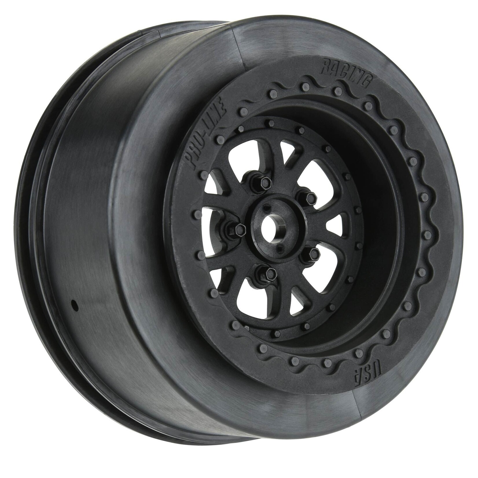 Pro-Line PRO277603 - 1/10 Pomona Drag Spec Rear 2.2"/3.0" 12mm Drag Wheels (2) Black
