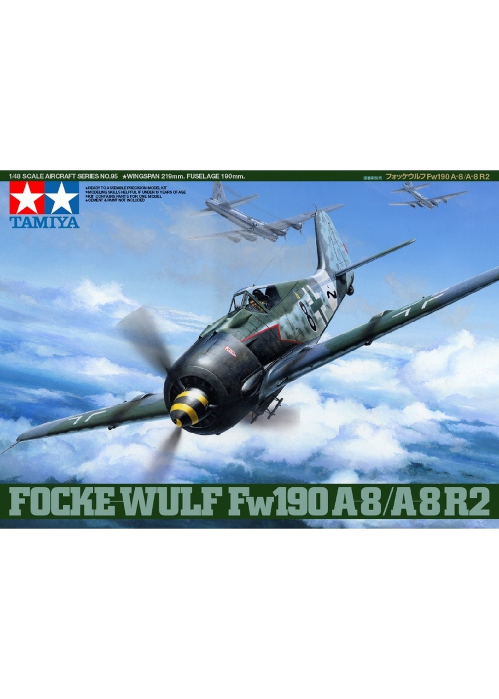 Tamiya 61095 - 1/48 Focke Wulf Fw190 A-8/A-8 R2