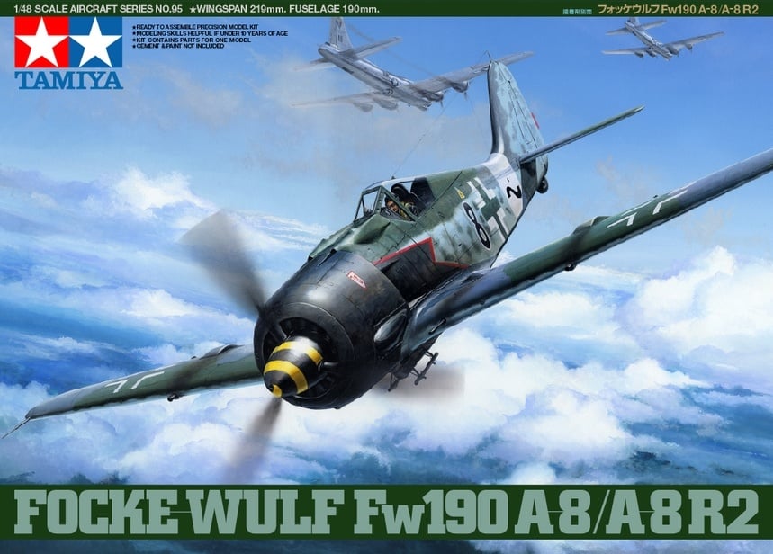 61095 - 1/48 Focke Wulf Fw190 A-8/A-8 R2