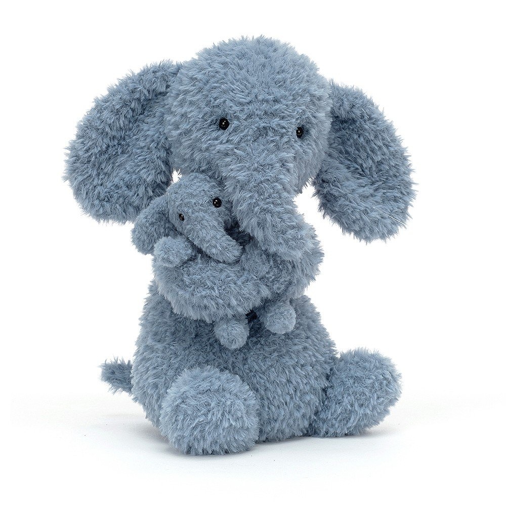 ◆BLUE ELEPHANT◆ OVE jellypink Jellycat - Huddles Elephant - Hub Hobby